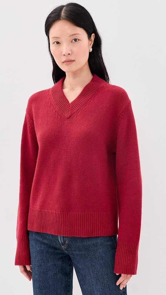 Lidya Sweater - Crimson