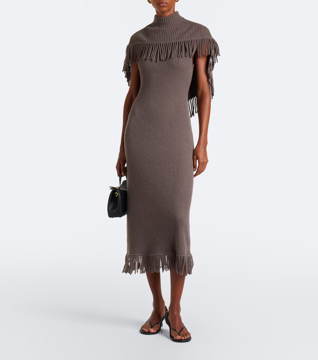 Simkhai, Jordan caped wool and cashmere maxi dress