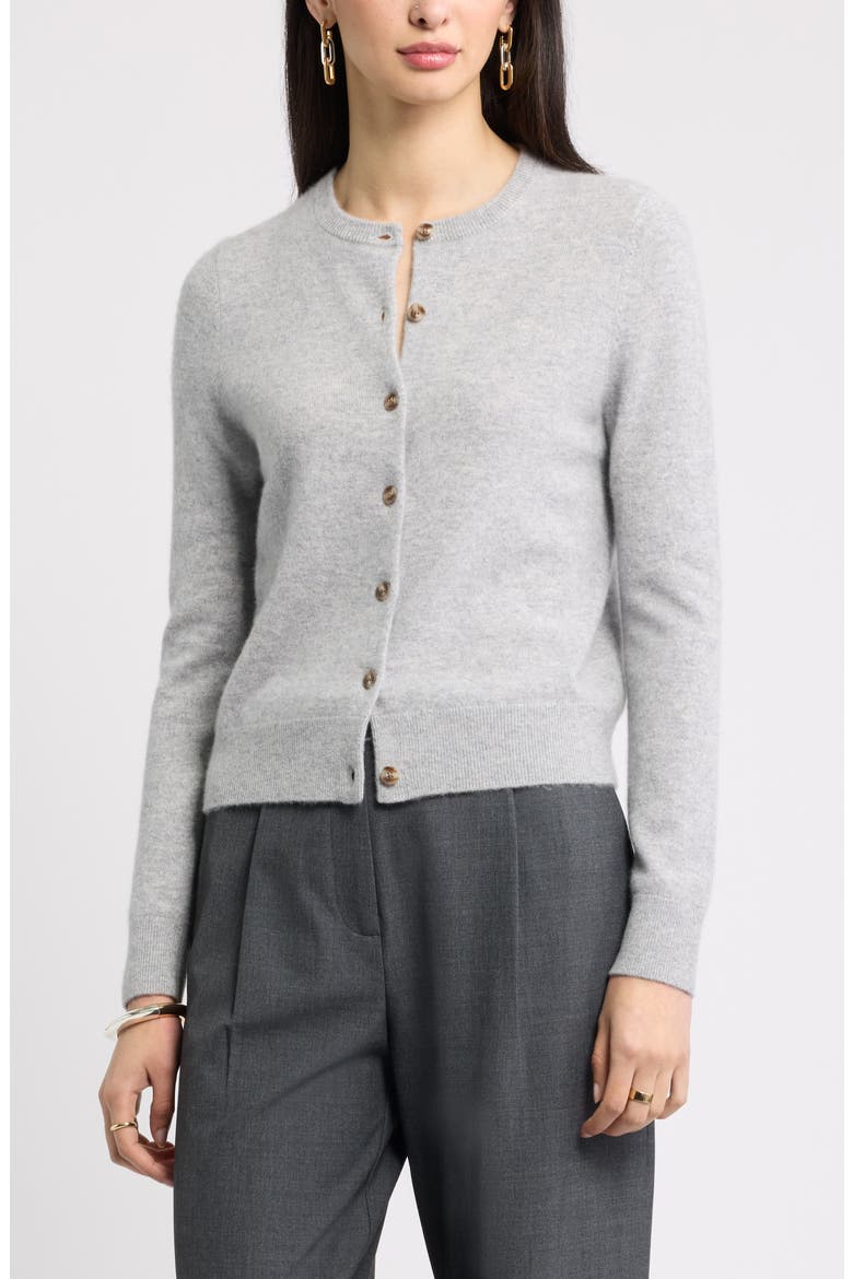 Cashmere Crewneck Cardigan