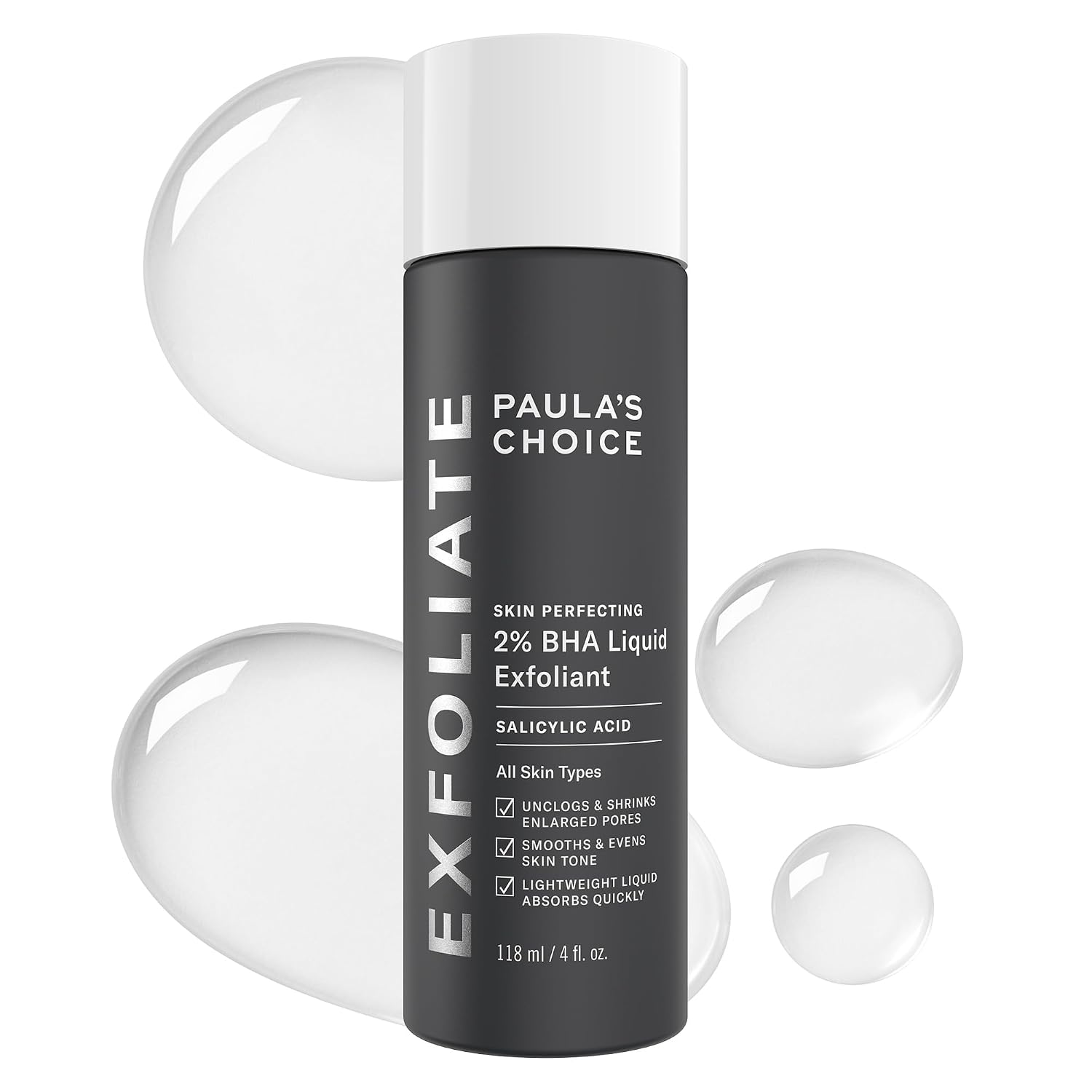 Paula's Choice, Paula's Choice Skin Perfecting 2% Bha Liquid Leave-On Exfoliant, 4 Fl Oz