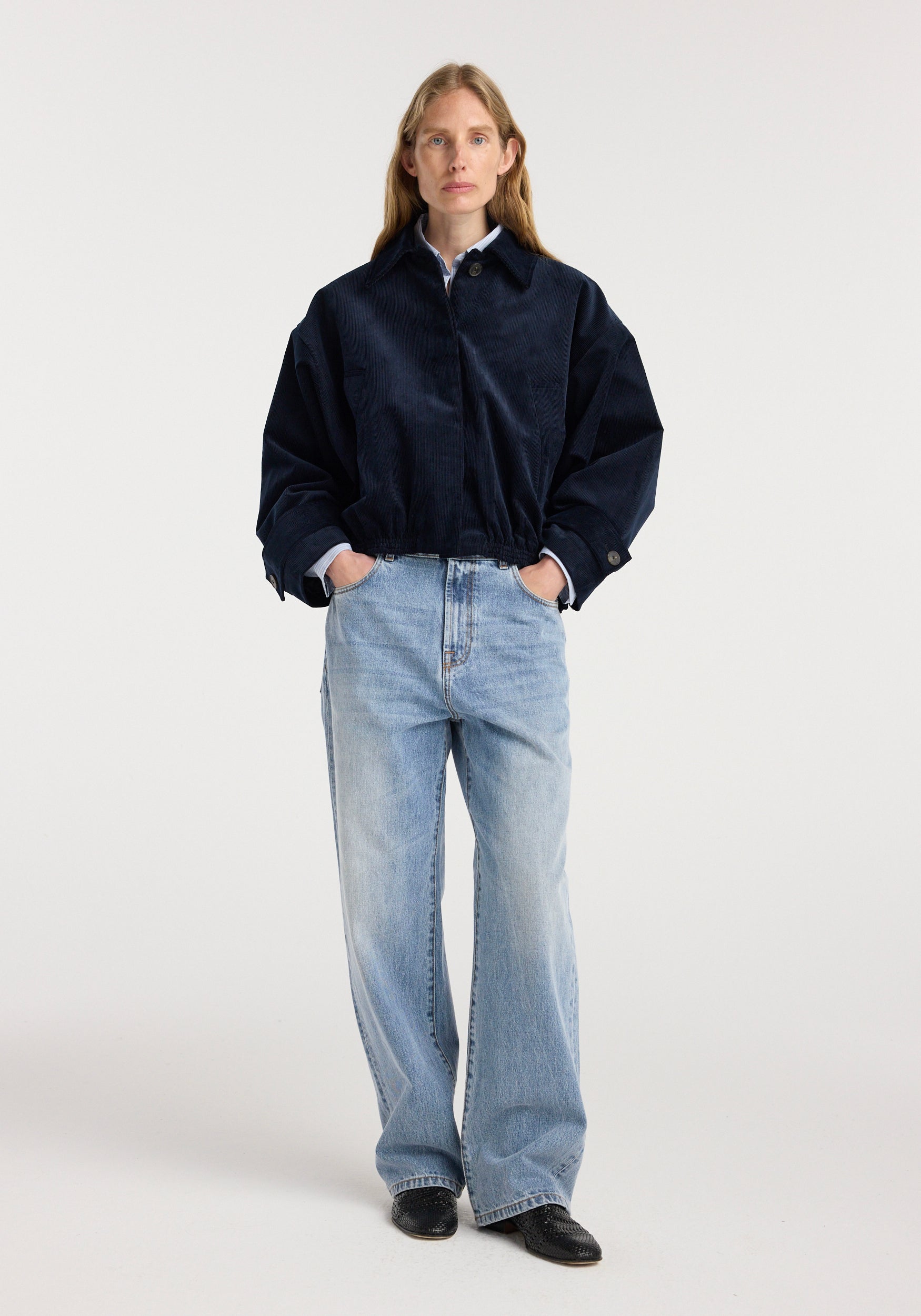 Corduroy Blouson Jacket | Night