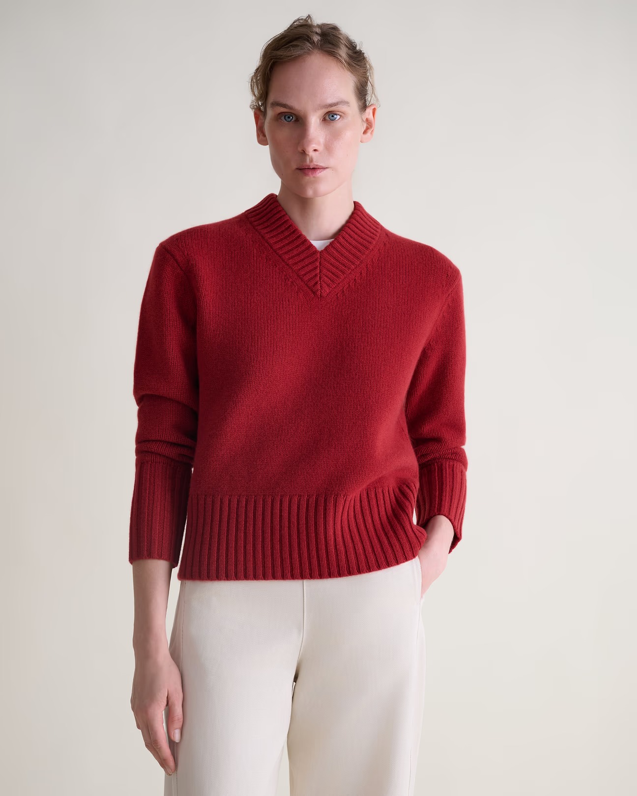 Rise & Fall, Women's Wool V-Neck Jumper