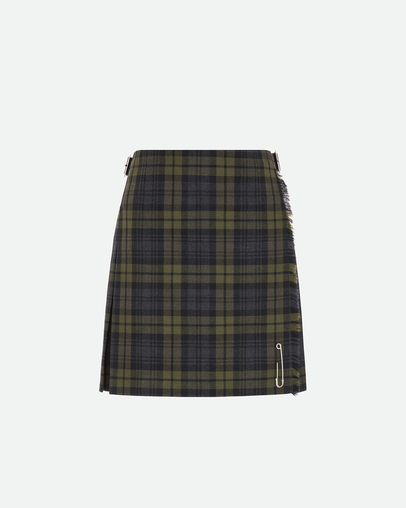 01 Kilt Fine Olive Charcoal Black Watch