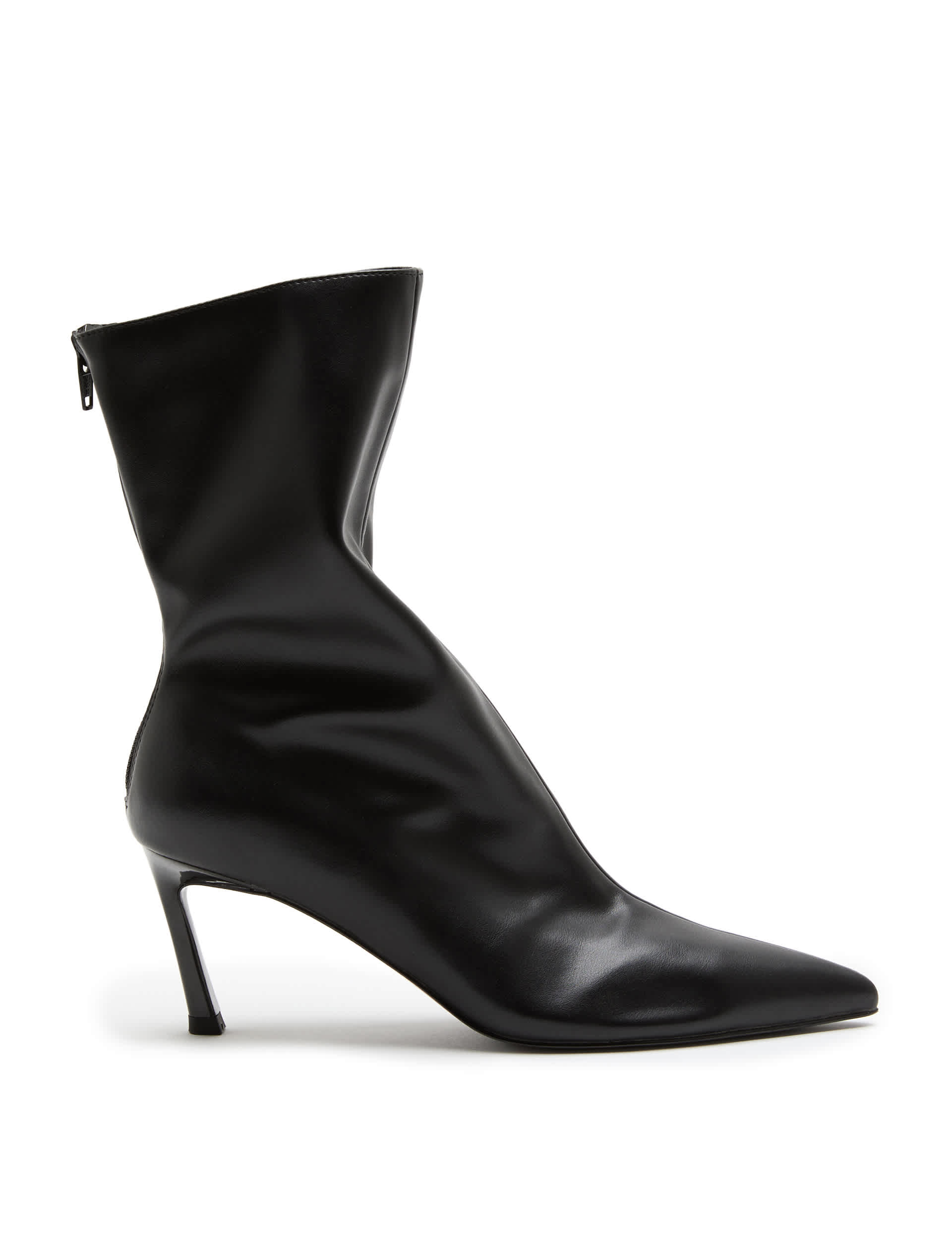 Ruched Stiletto Heel Pointed Sock Boots