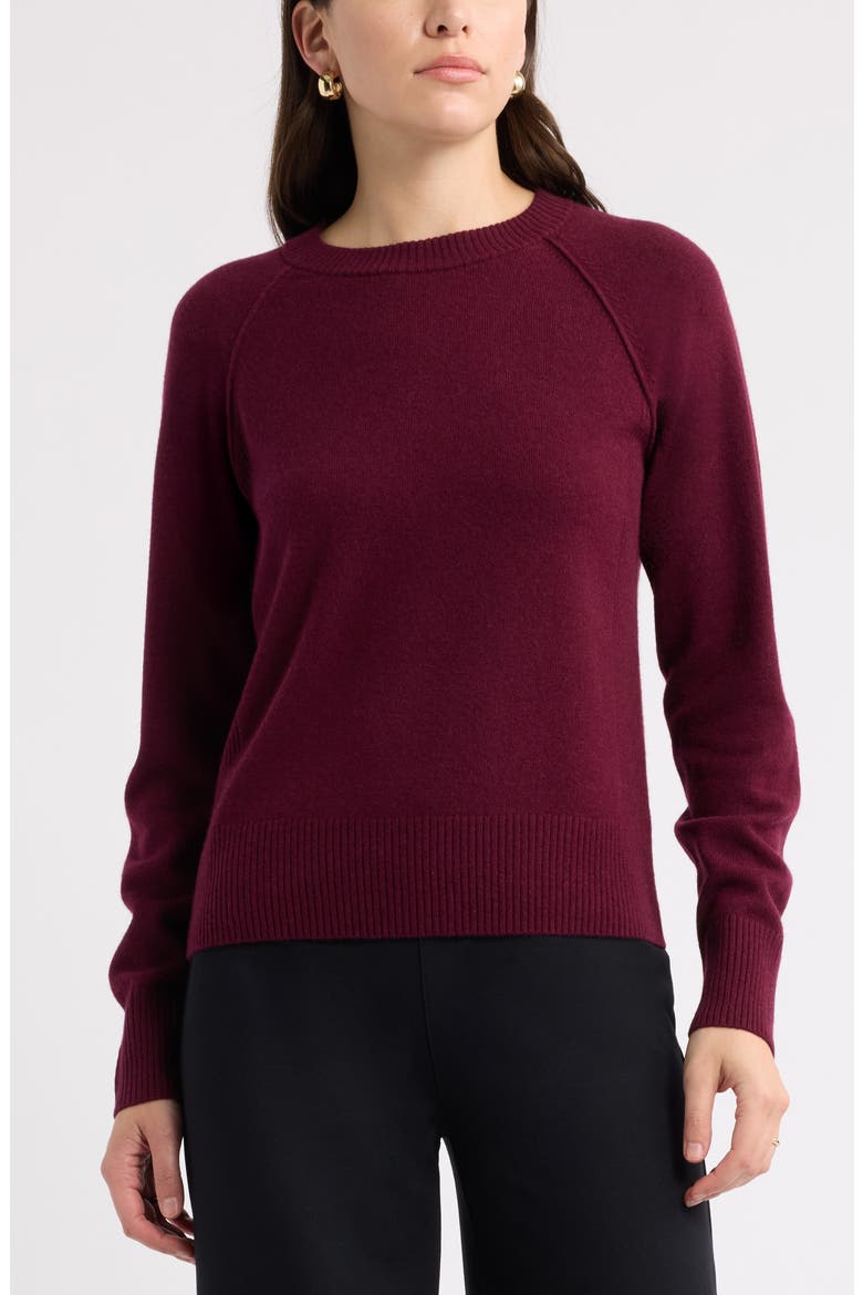 Wool & Cashmere Raglan Sweater