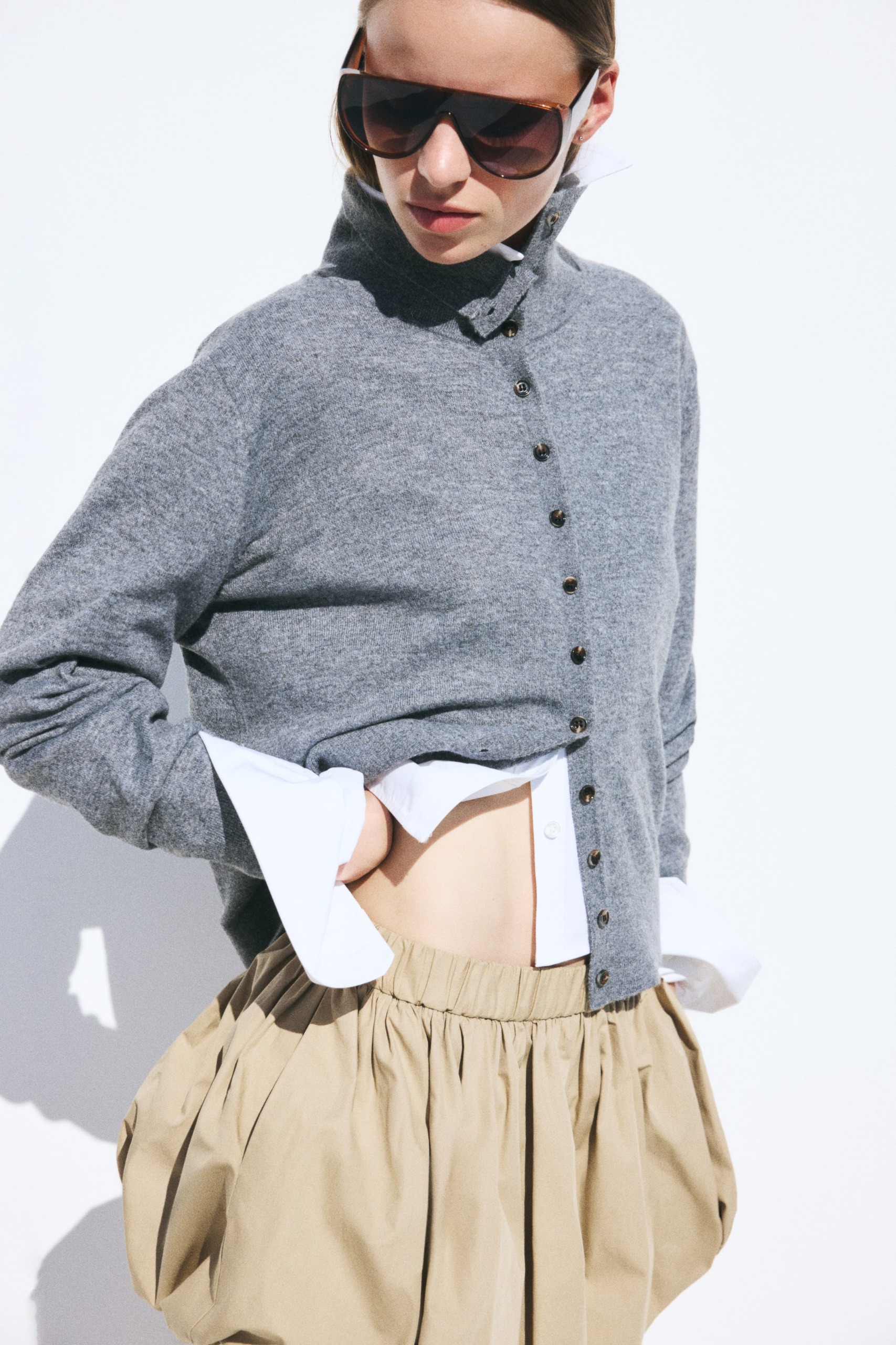 Turtleneck Cardigan