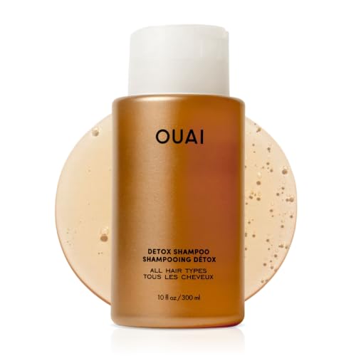 Ouai Detox Shampoo - Clarifying Shampoo for Build Up, Dirt, Oil, Product and Hard Water - Apple Cider Vinegar & Keratin for Clean, Refreshed Hair - Sulfate-Free Hair Care - 300ml