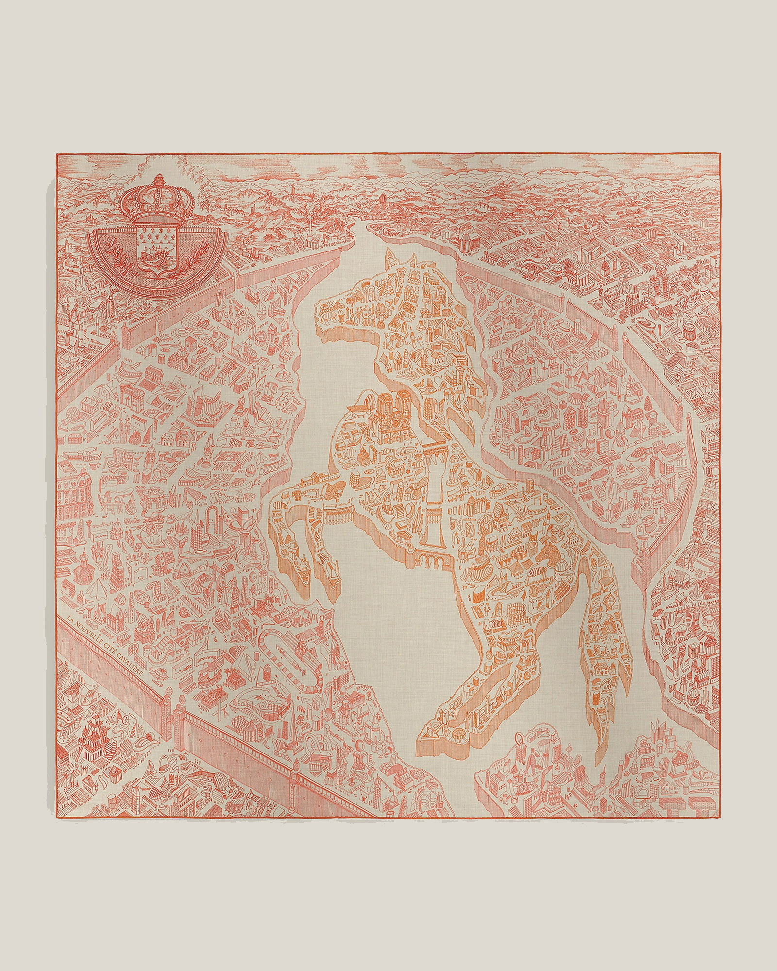 Herm&egrave;s, La Nouvelle Cite Cavaliere Shawl 140