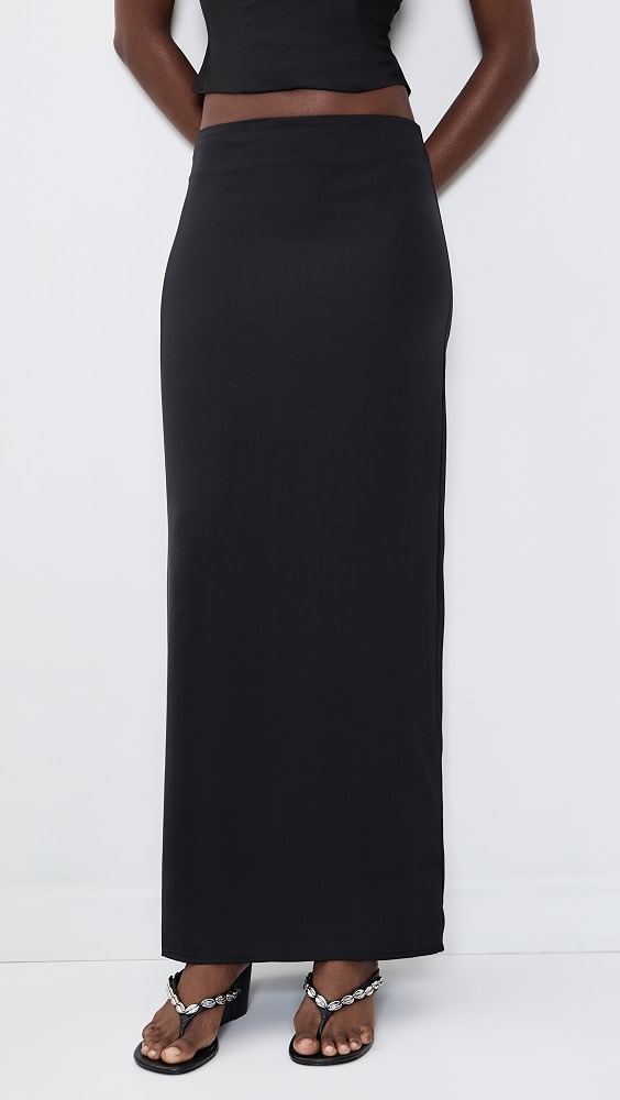Front Row Maxi Skirt - Noir