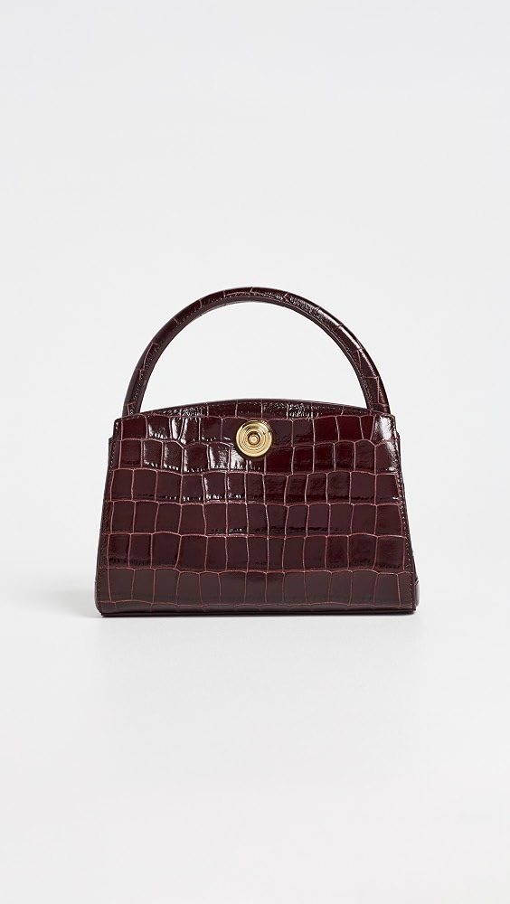 Pushlock Lady Mini Bag - Burgundy/gold Hardware