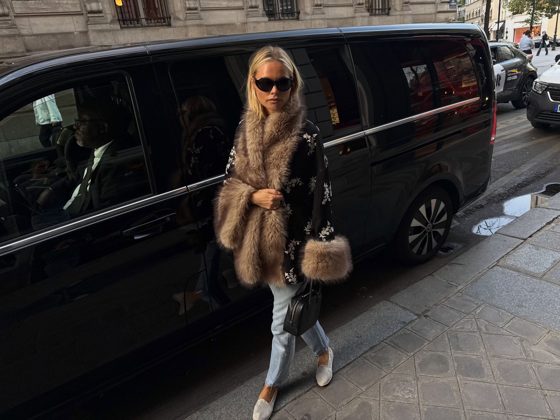 Claire Rose wearing a pair of smoking slippers