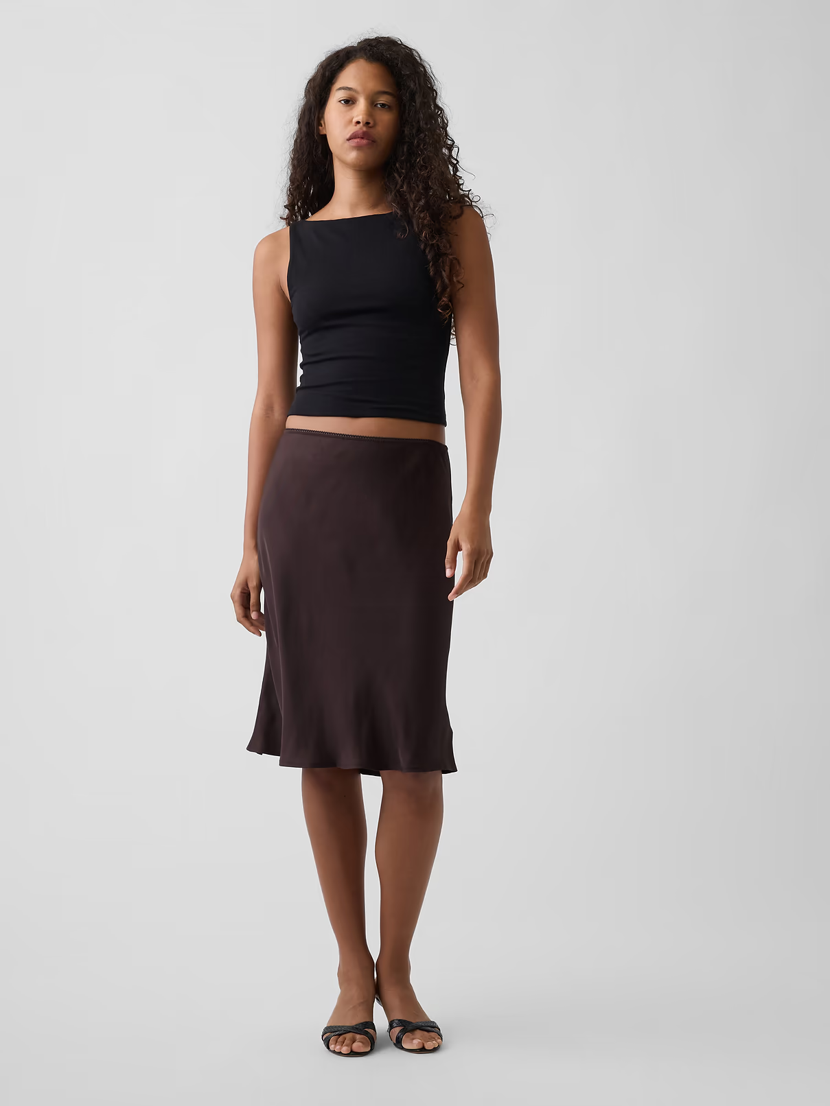 GAP, Satin Bias-Cut Skirt