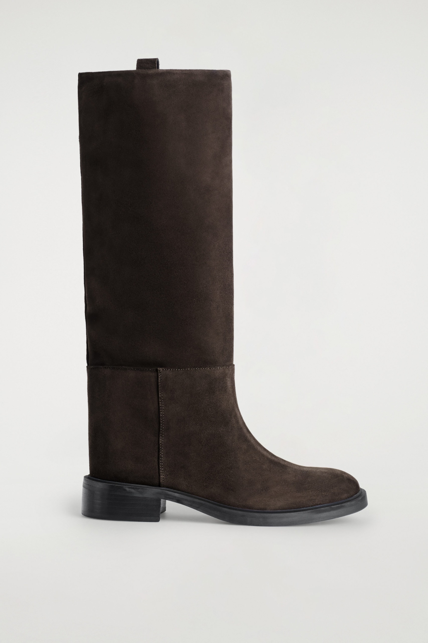 Suede Riding Boots