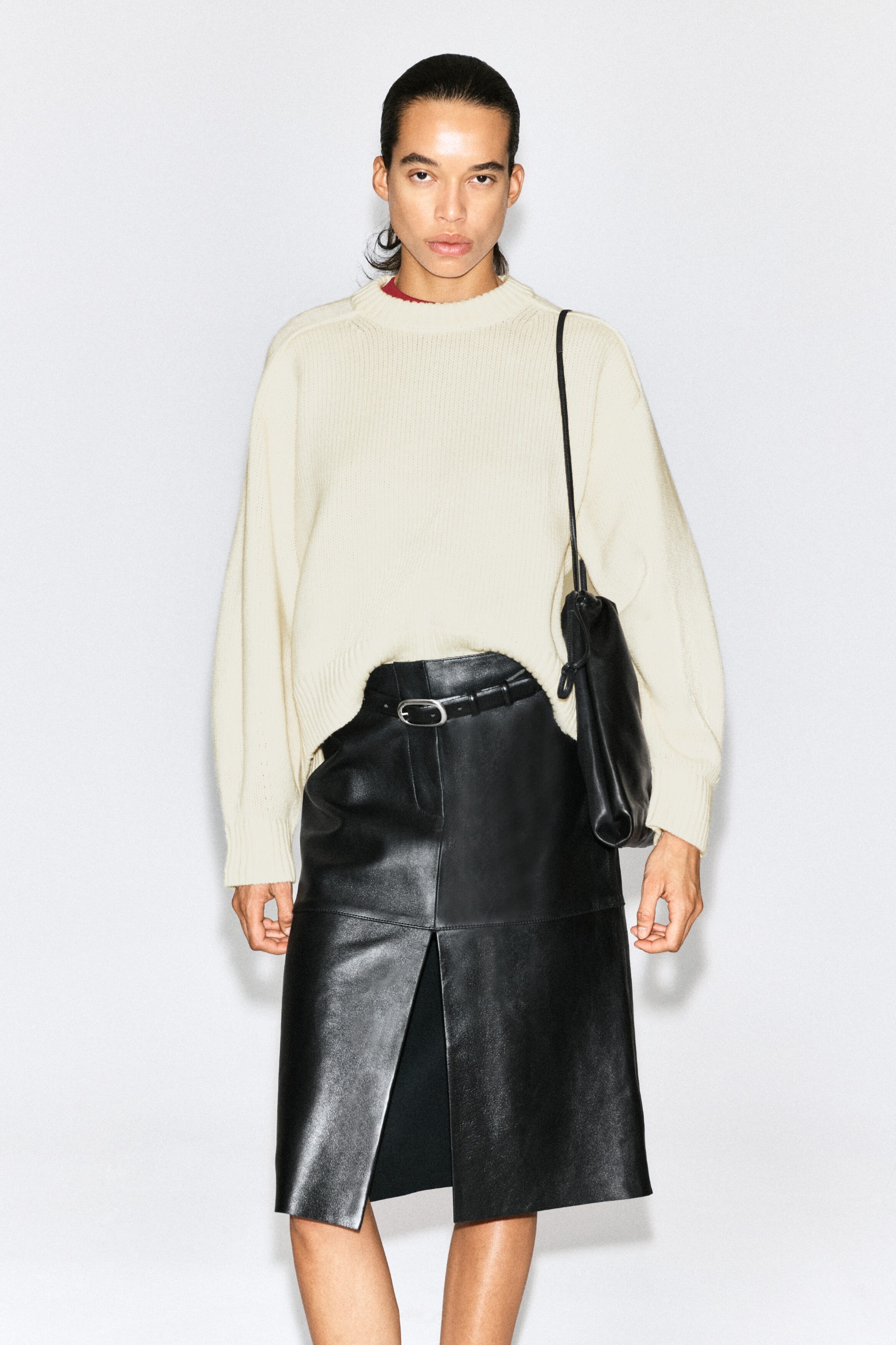 Rounded Wool Crew-Neck Jumper