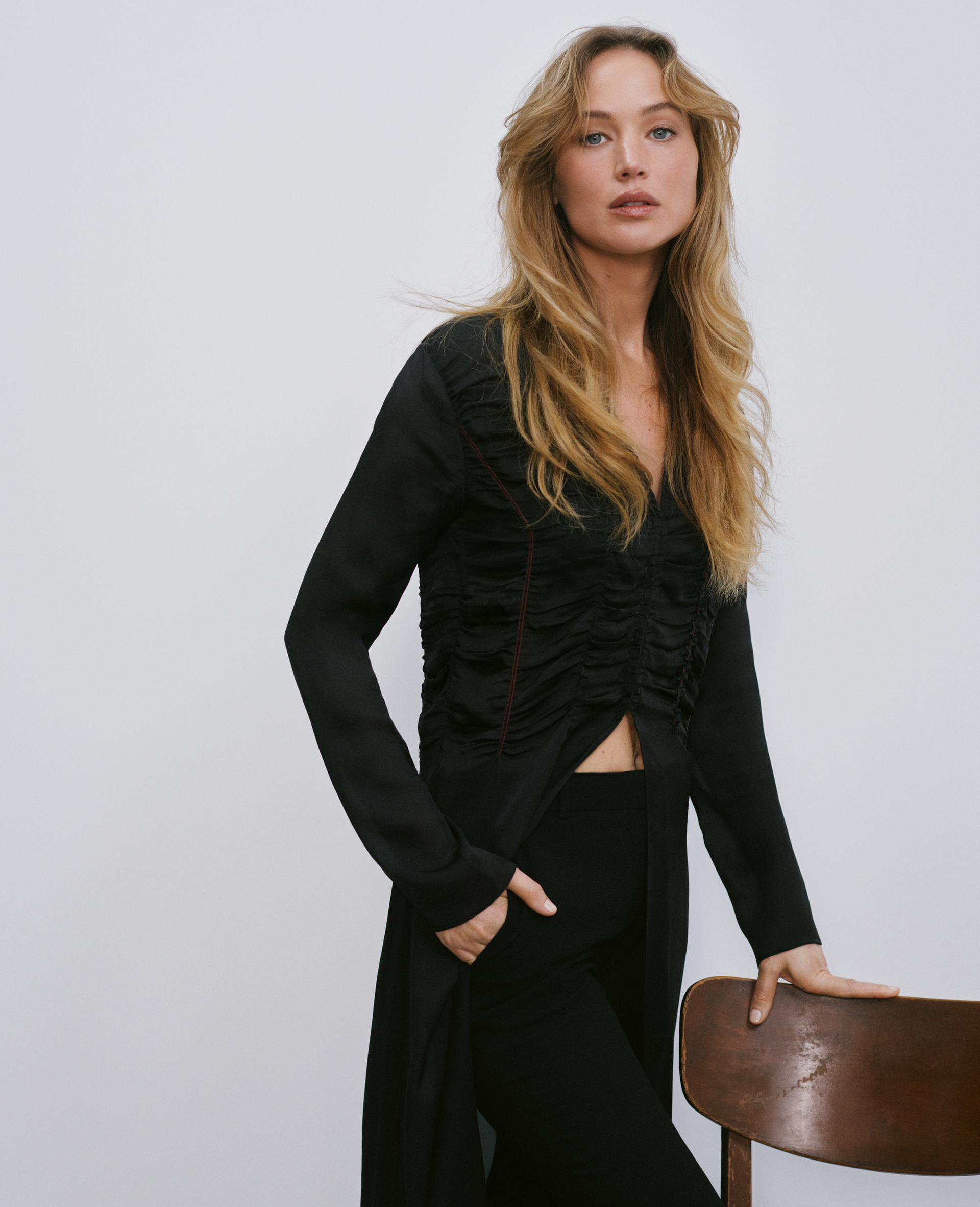 Photo of Jennifer Lawrence for mes&deg; launch campaign