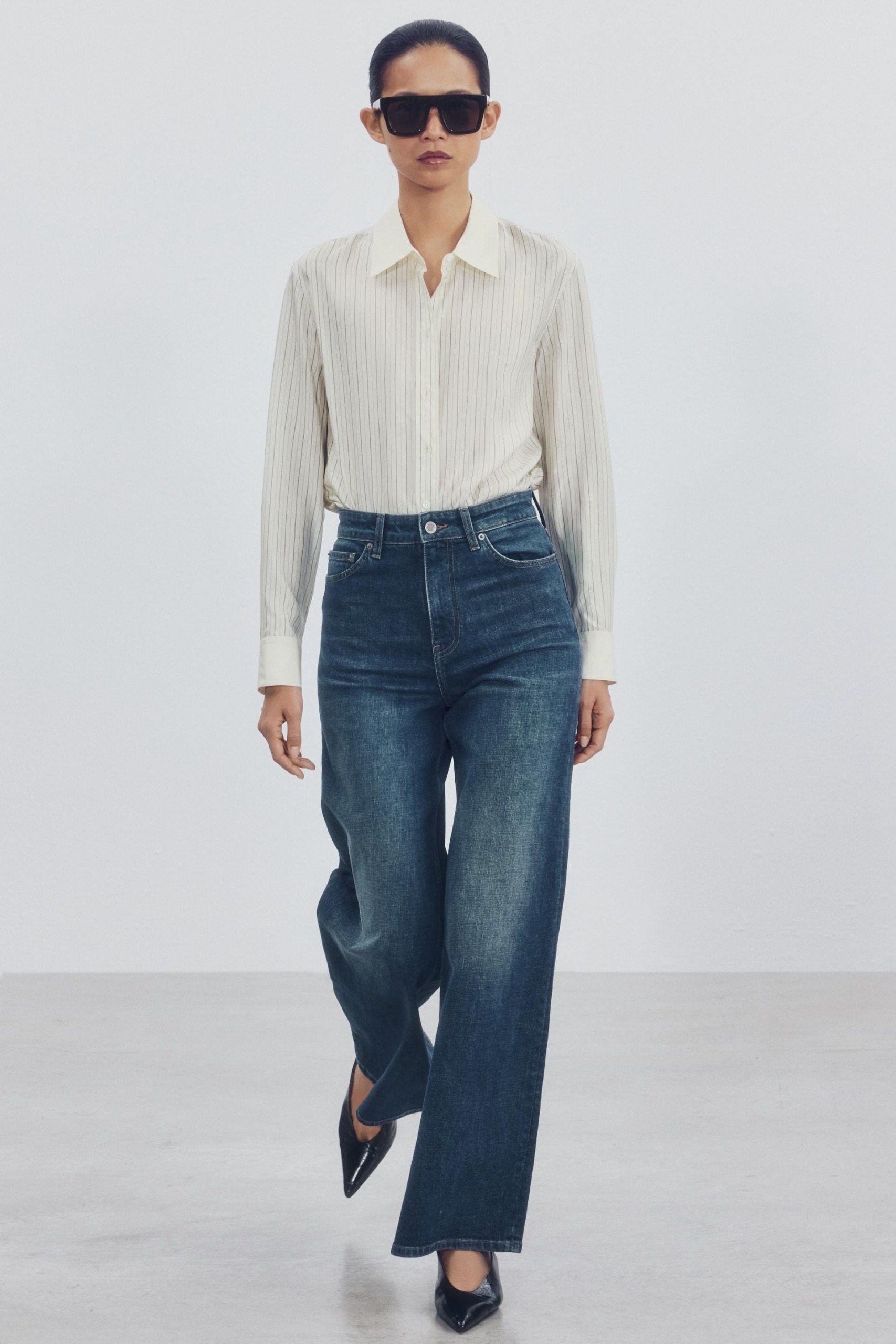 Zw Collection Comfort High-Rise Wide-Leg Jeans - Light Blue - 26 (us 2)