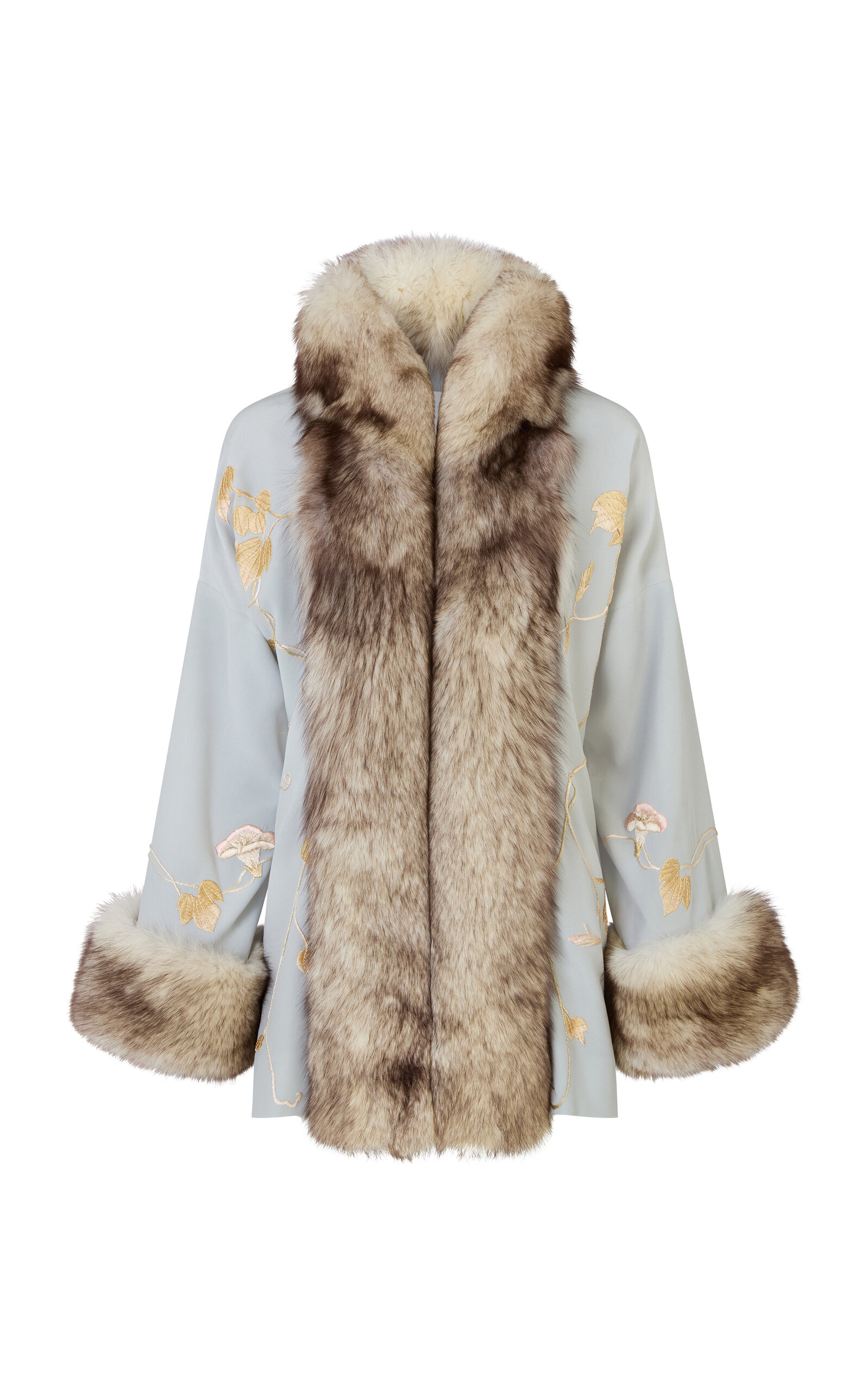 Demi Couture Fur-Trimmed Coat
