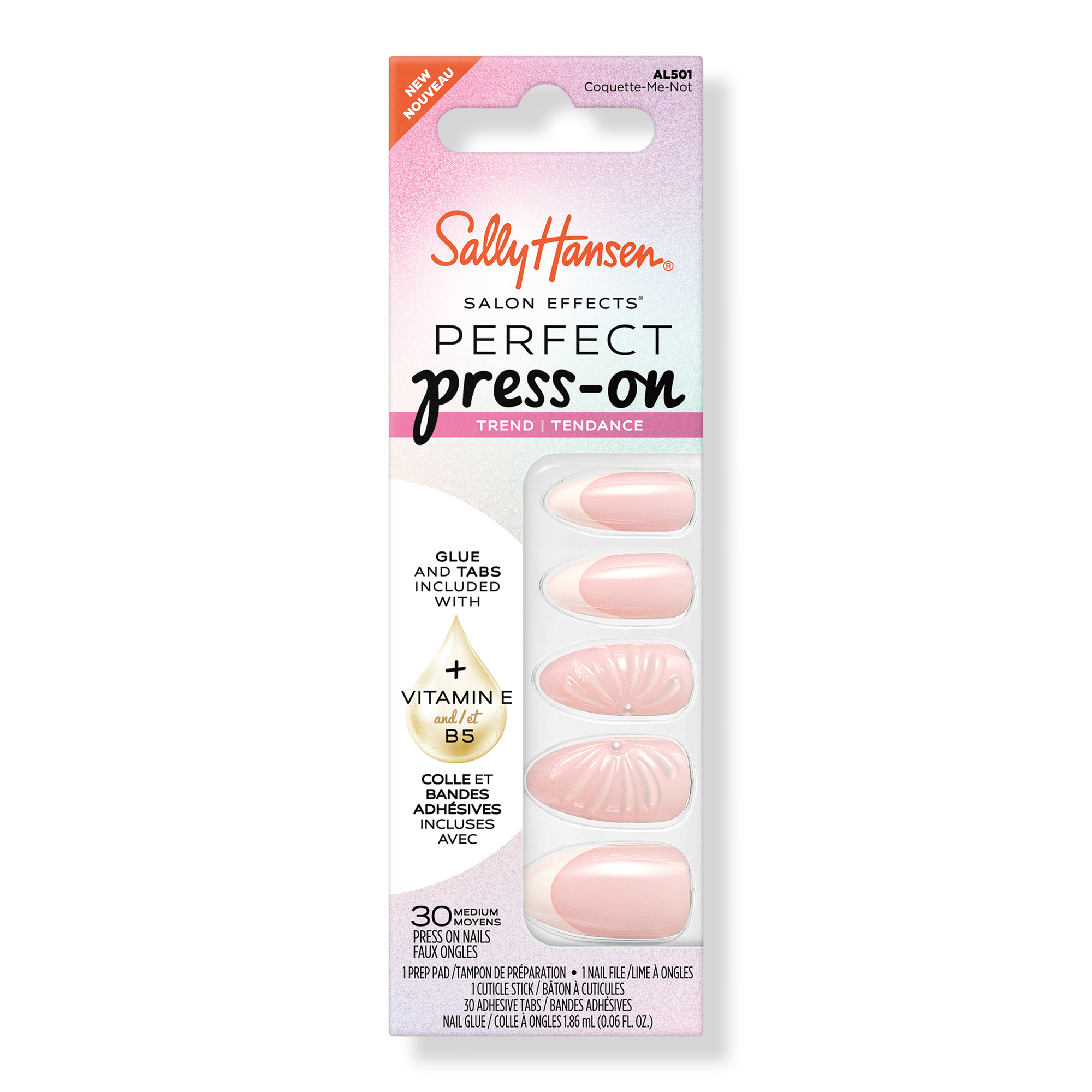 Salon Effects Perfect Press-On Pink Nails