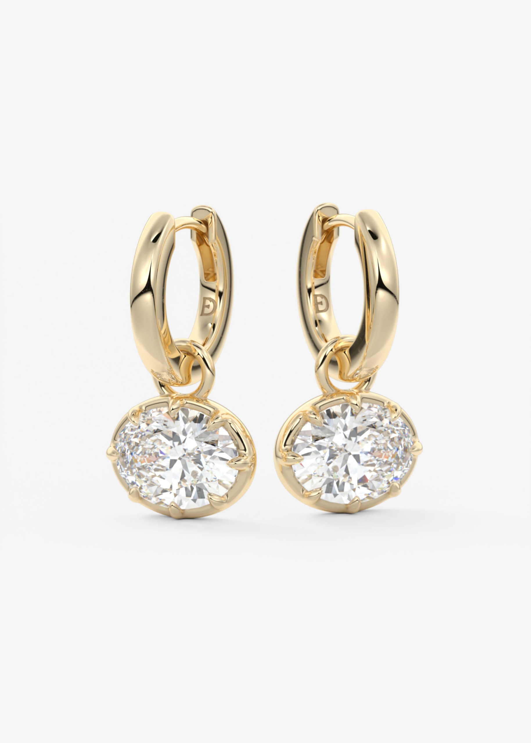 The Georgette Drop Earrings | Oval