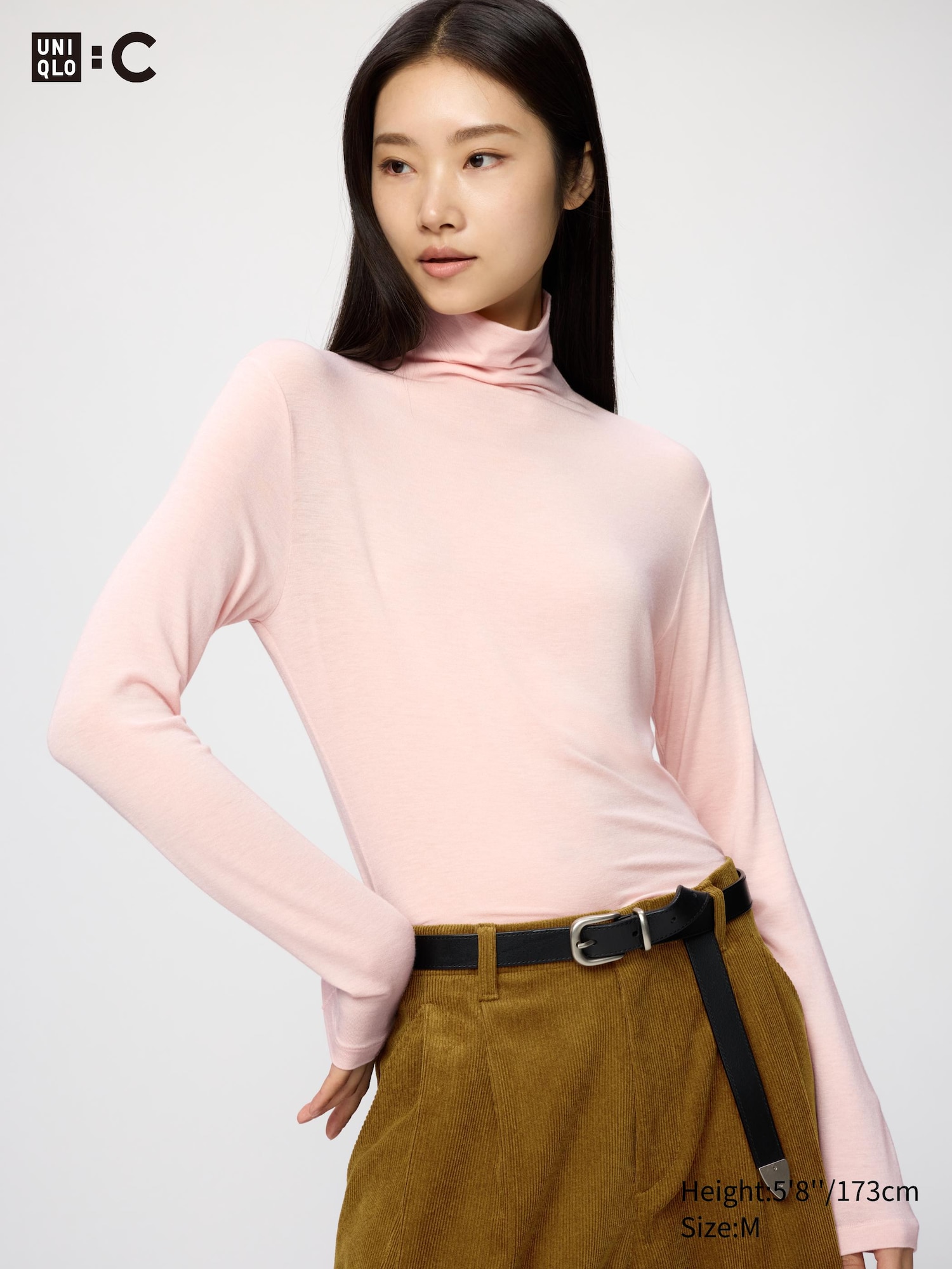 Heattech Extra Warm Cashmere Blend Turtleneck T-Shirt (long Sleeve)