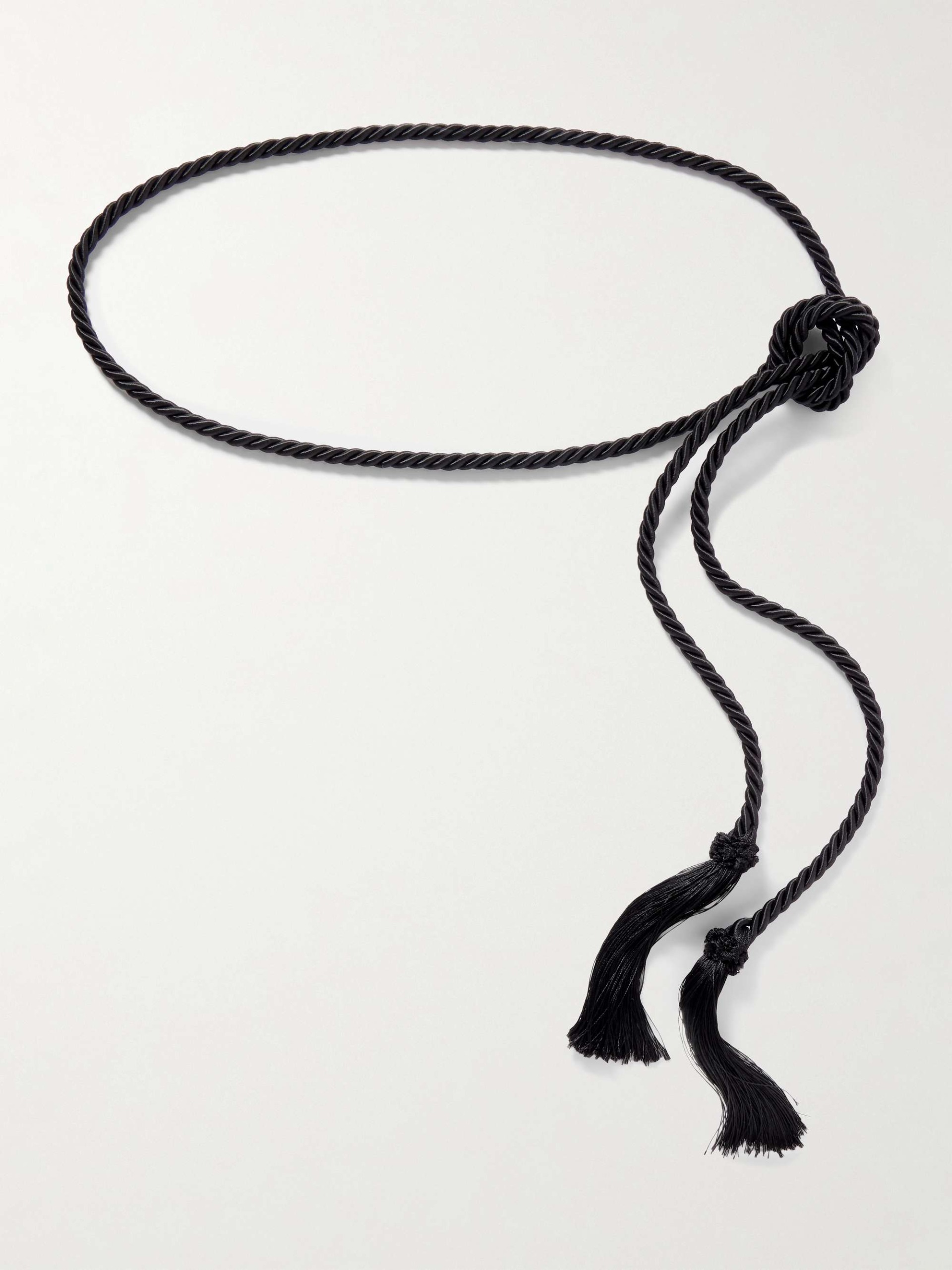 Tasseled Woven Cord Belt