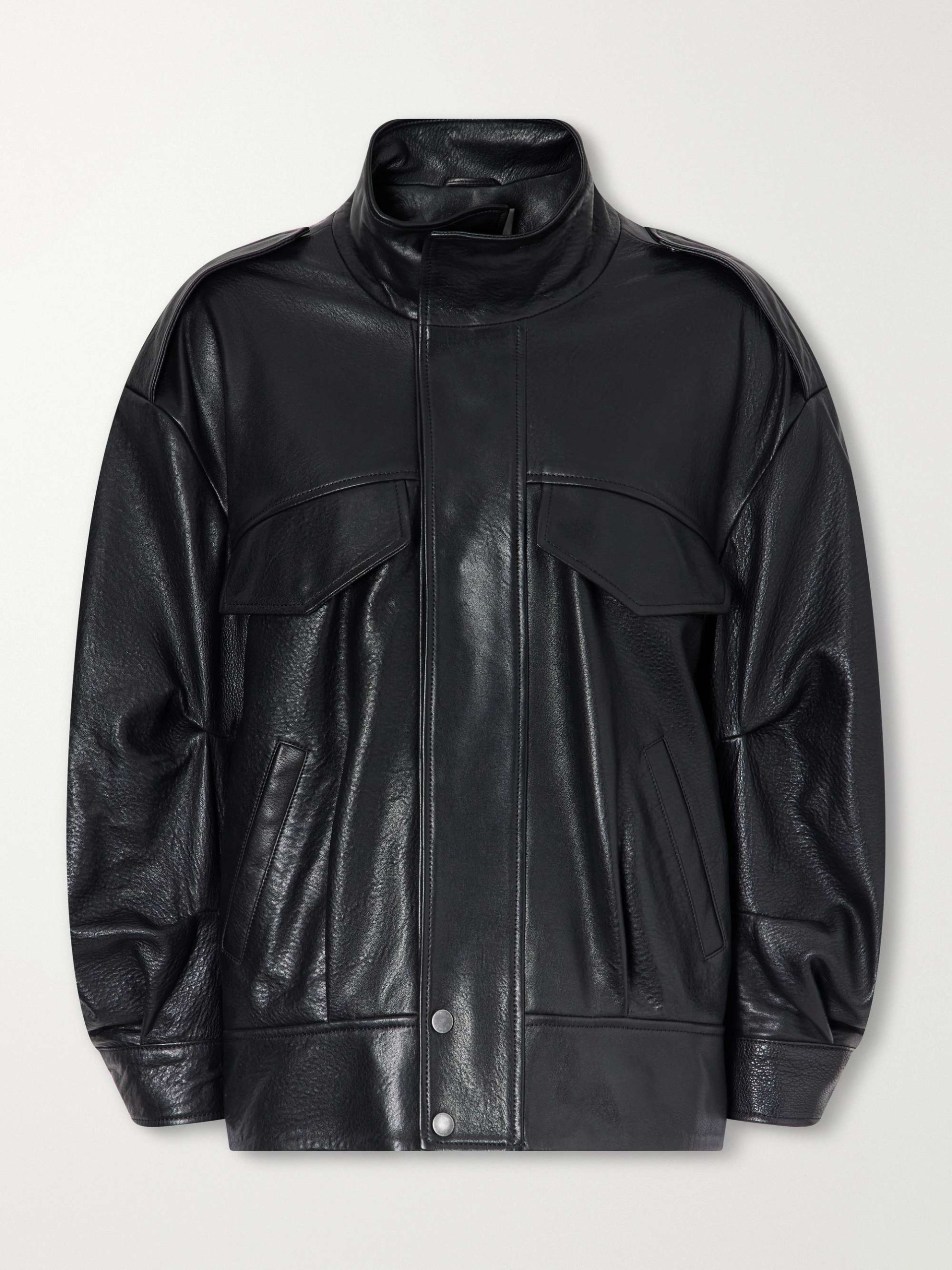 Nomi Full-Grain Leather Jacket
