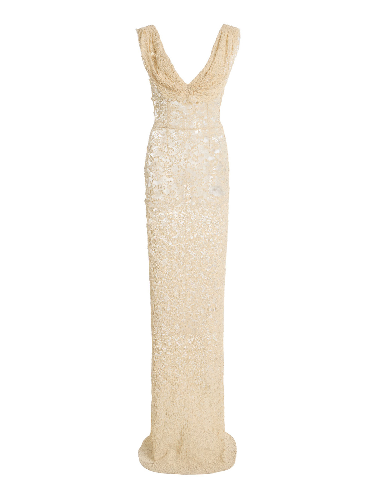 COLLEEN ALLEN, Sheer Lace Maxi Dress