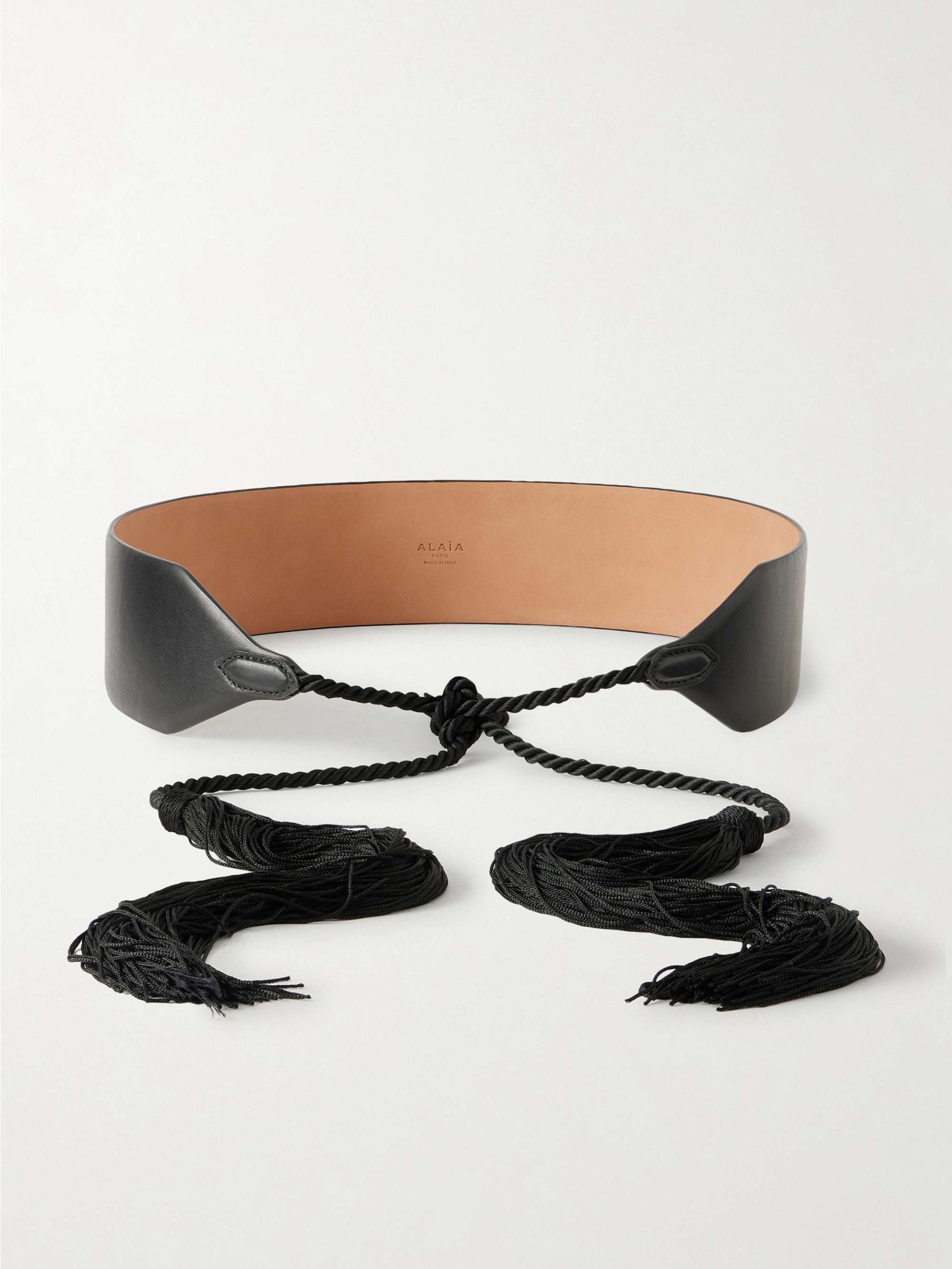 Tasseled Leather Belt