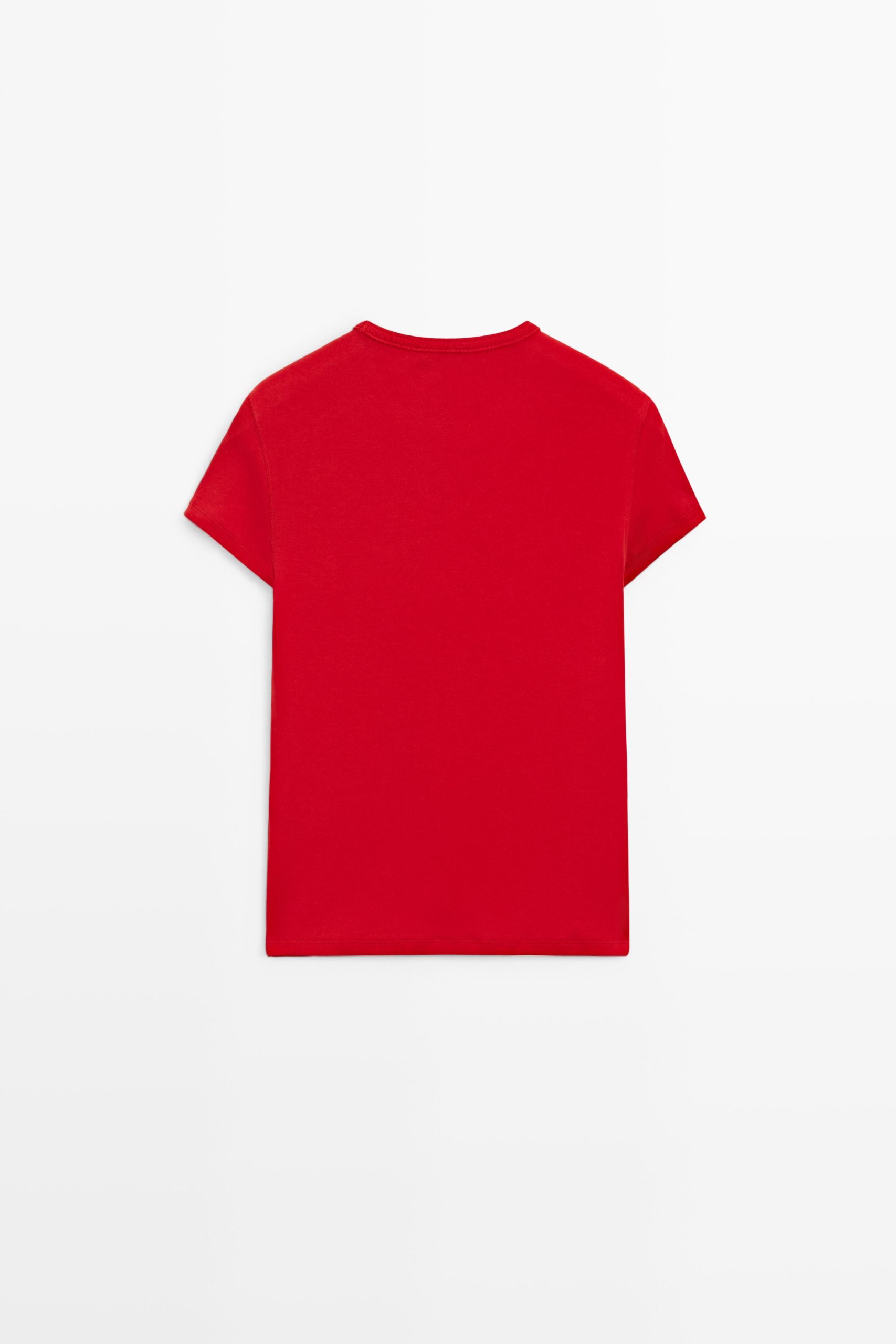 Short Sleeve Cotton Blend T-Shirt