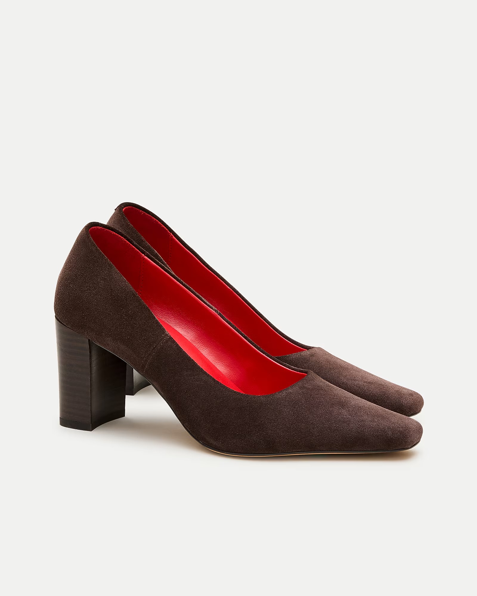 J.Crew, Block Heel Pumps in Suede