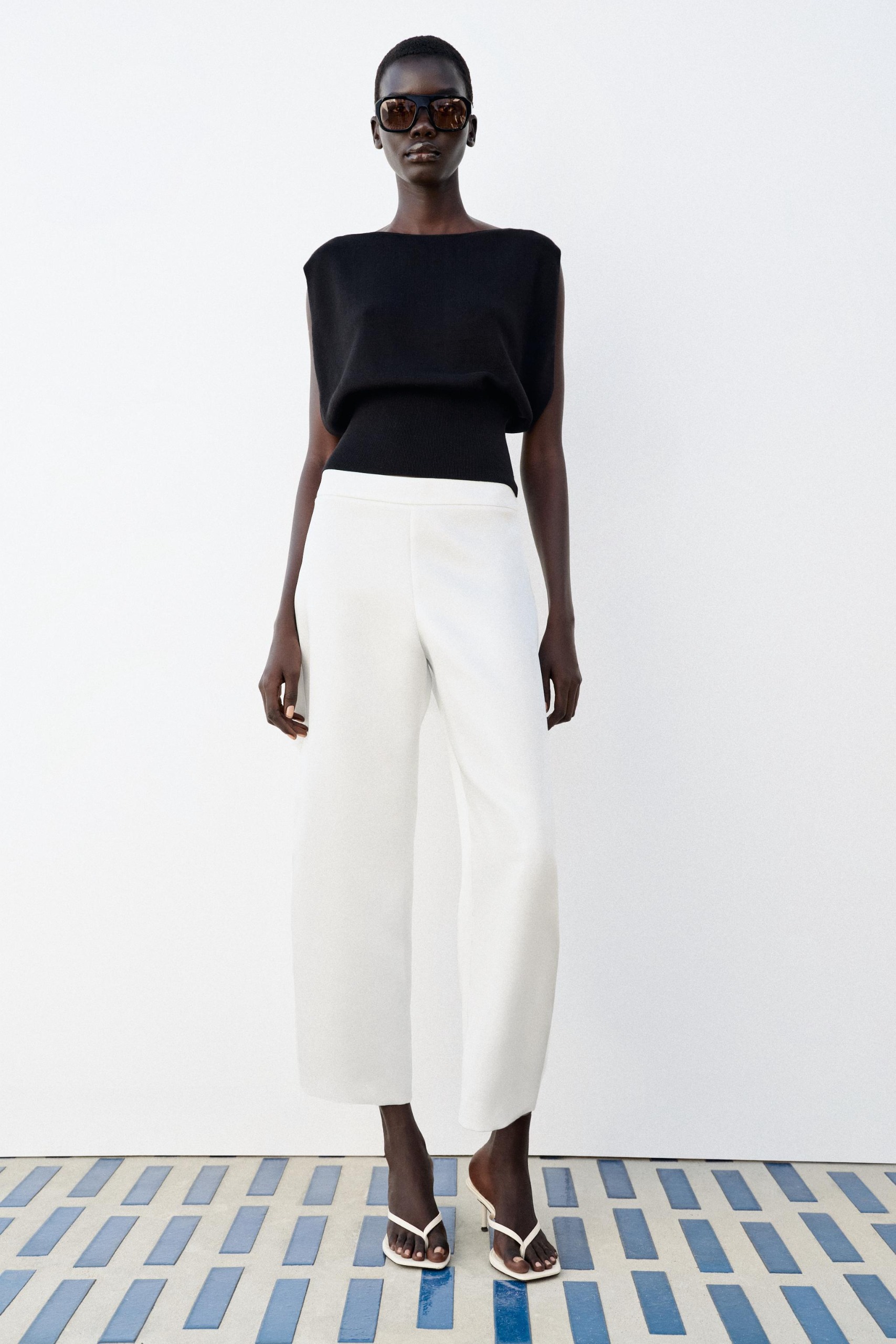 Satin Barrel Pants - Oyster-White - Xs