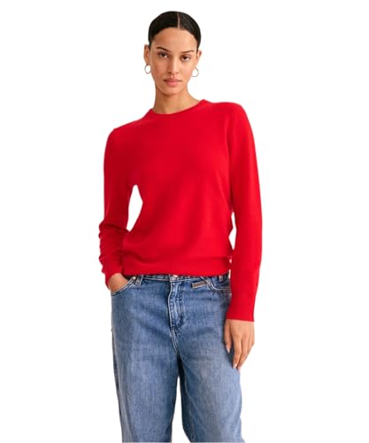 Naadam Women's the Original Cashmere Crewneck Sweater, Firecracker Red, Xl