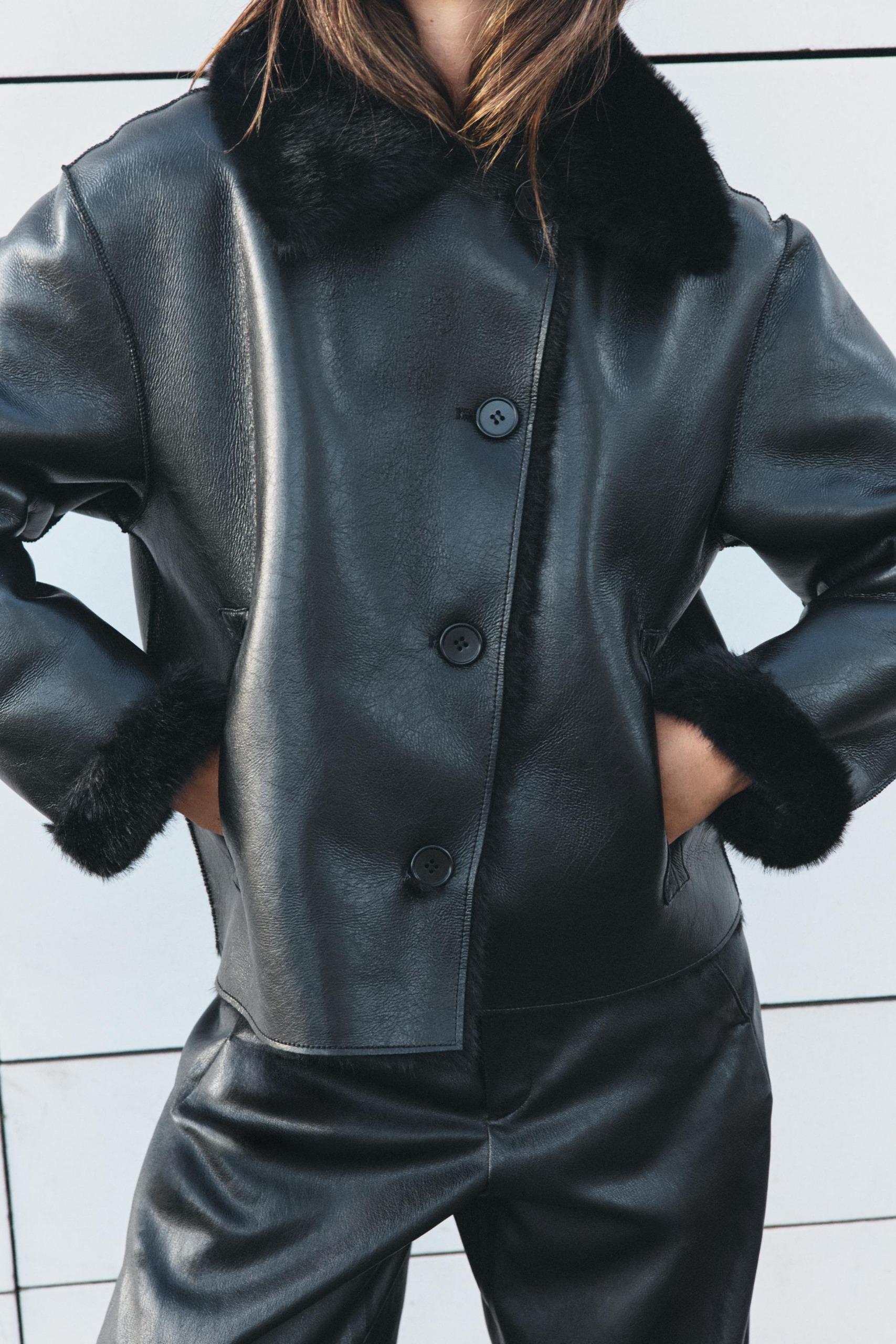 Reversible Double-Faced Jacket - Black - Xs