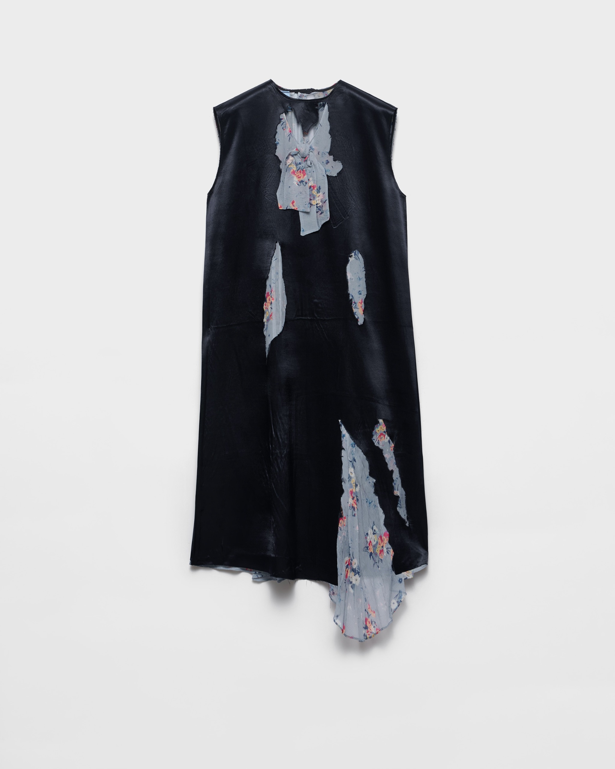 Devor&eacute; Satin Dress - Black