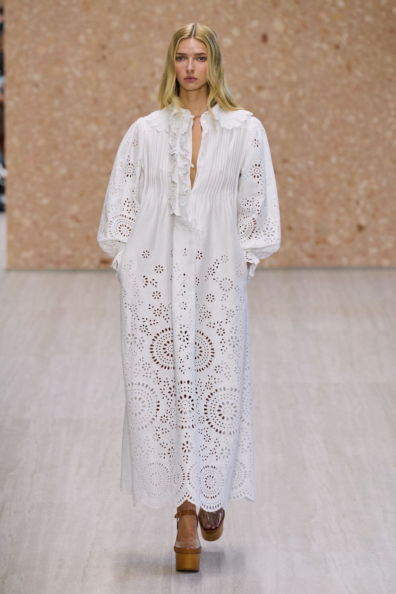 Apple Martin makes her runway debut at the Chloé spring/summer 2027 show during Paris Fashion Week