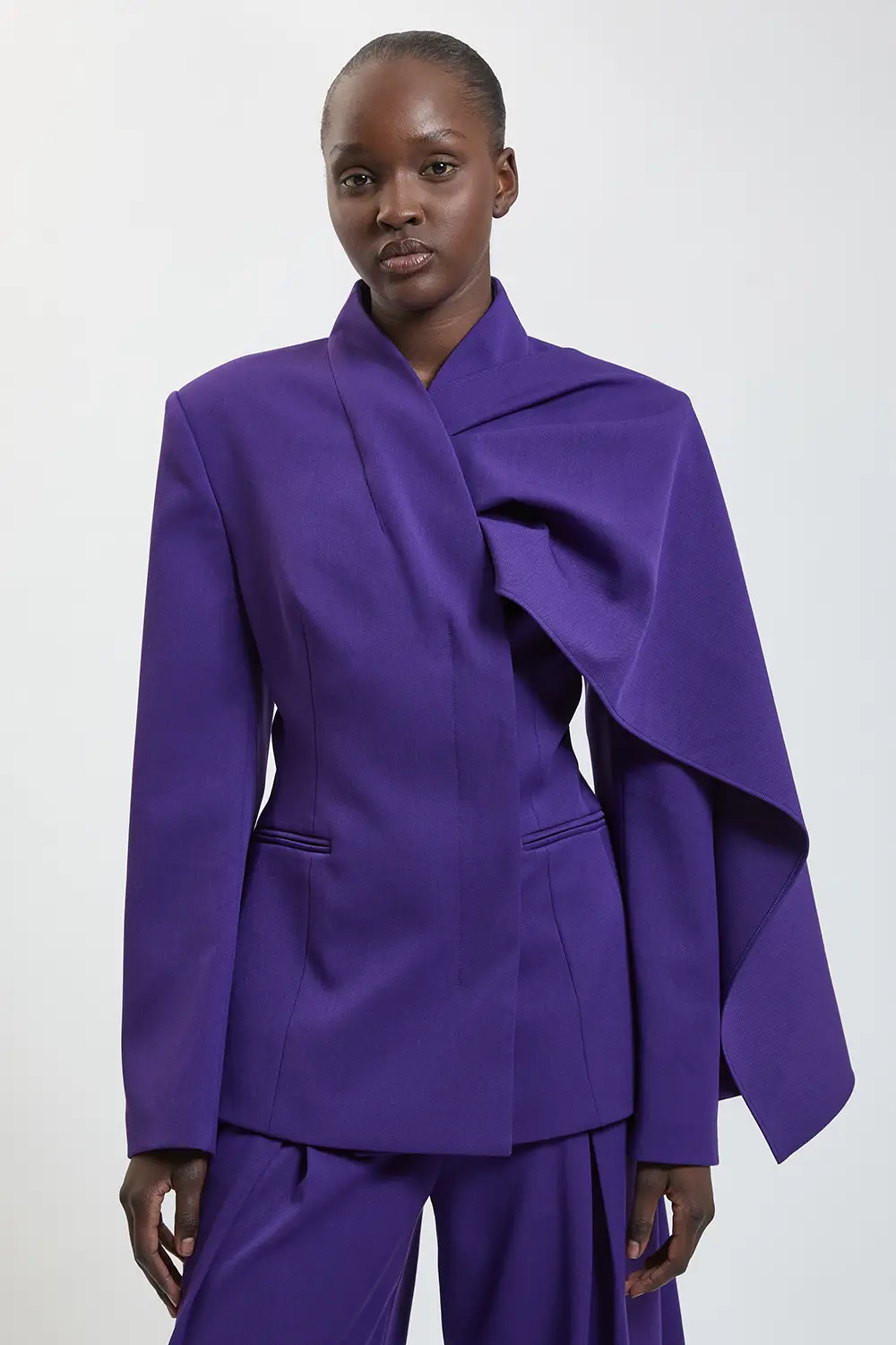 karen millen, Tailored Drape Wrap Blazer