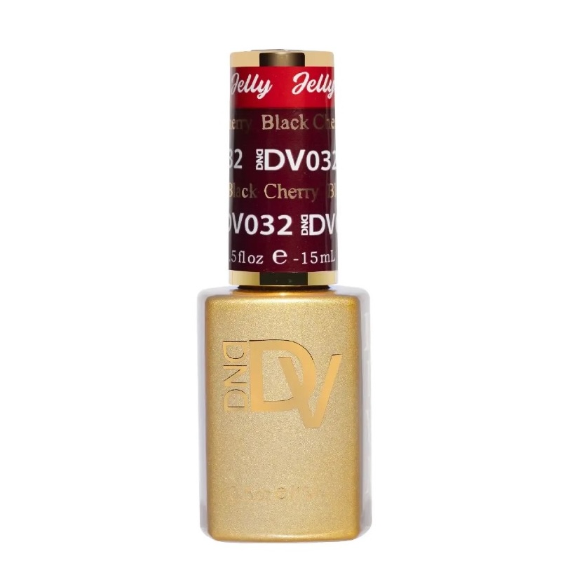 DND Gel, Diva Jelly Nail Lacquer &ndash; 032 Black Cherry
