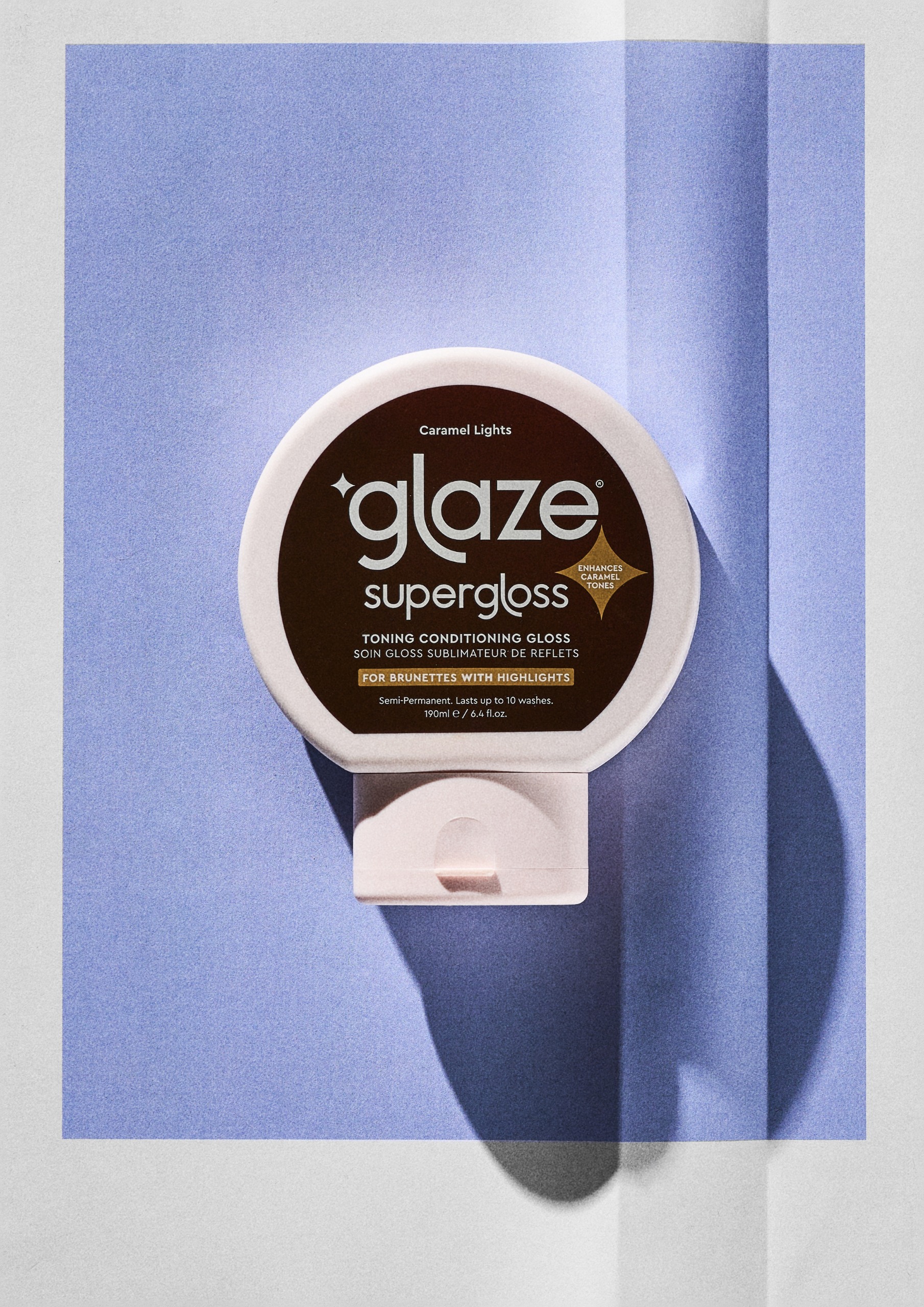 Glaze, Glaze Supergloss Color Conditioning Hair Gloss Sleek Espresso for Instant Shine 190ml