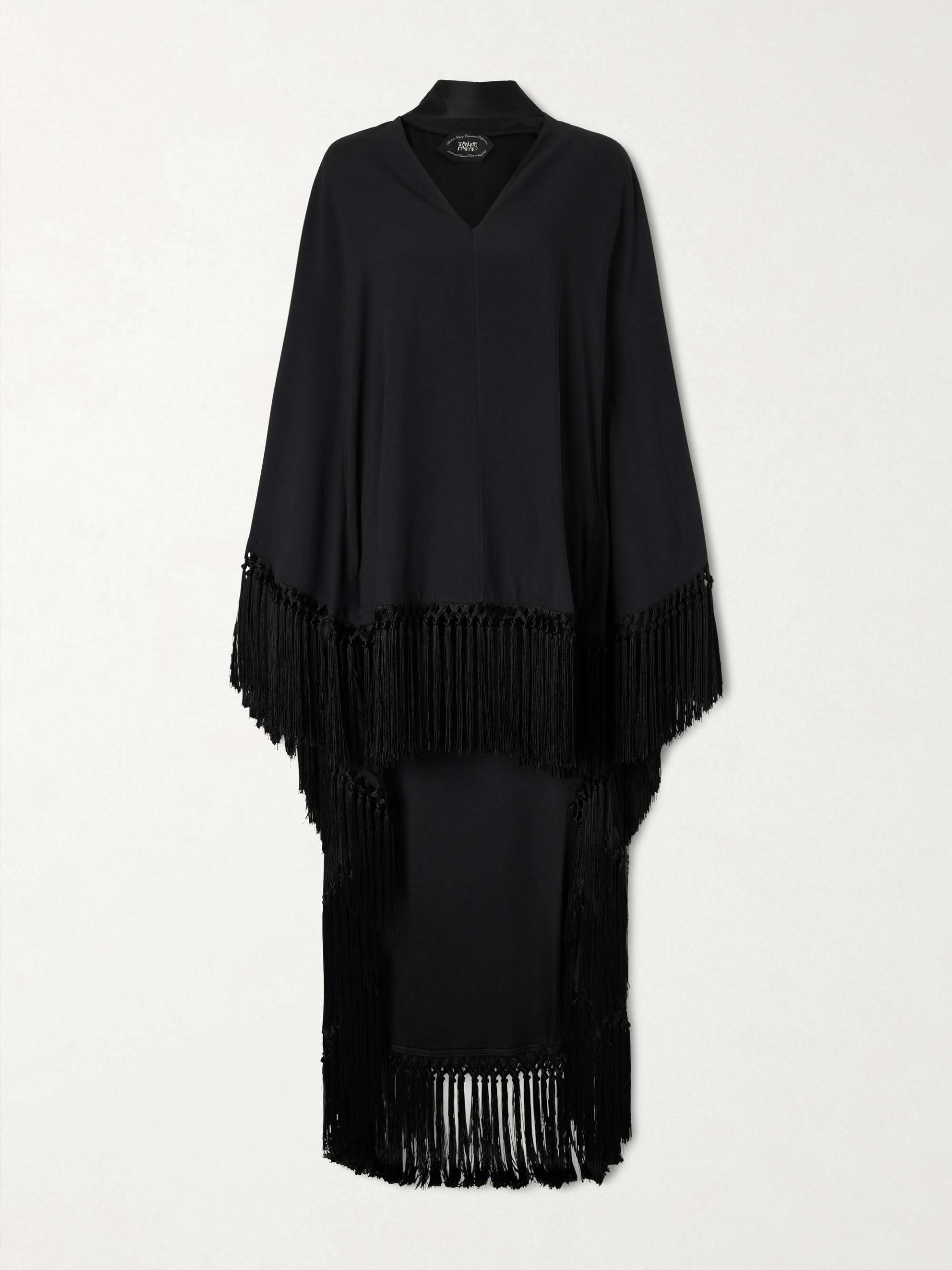 Cecil Fringed Crepe Kaftan
