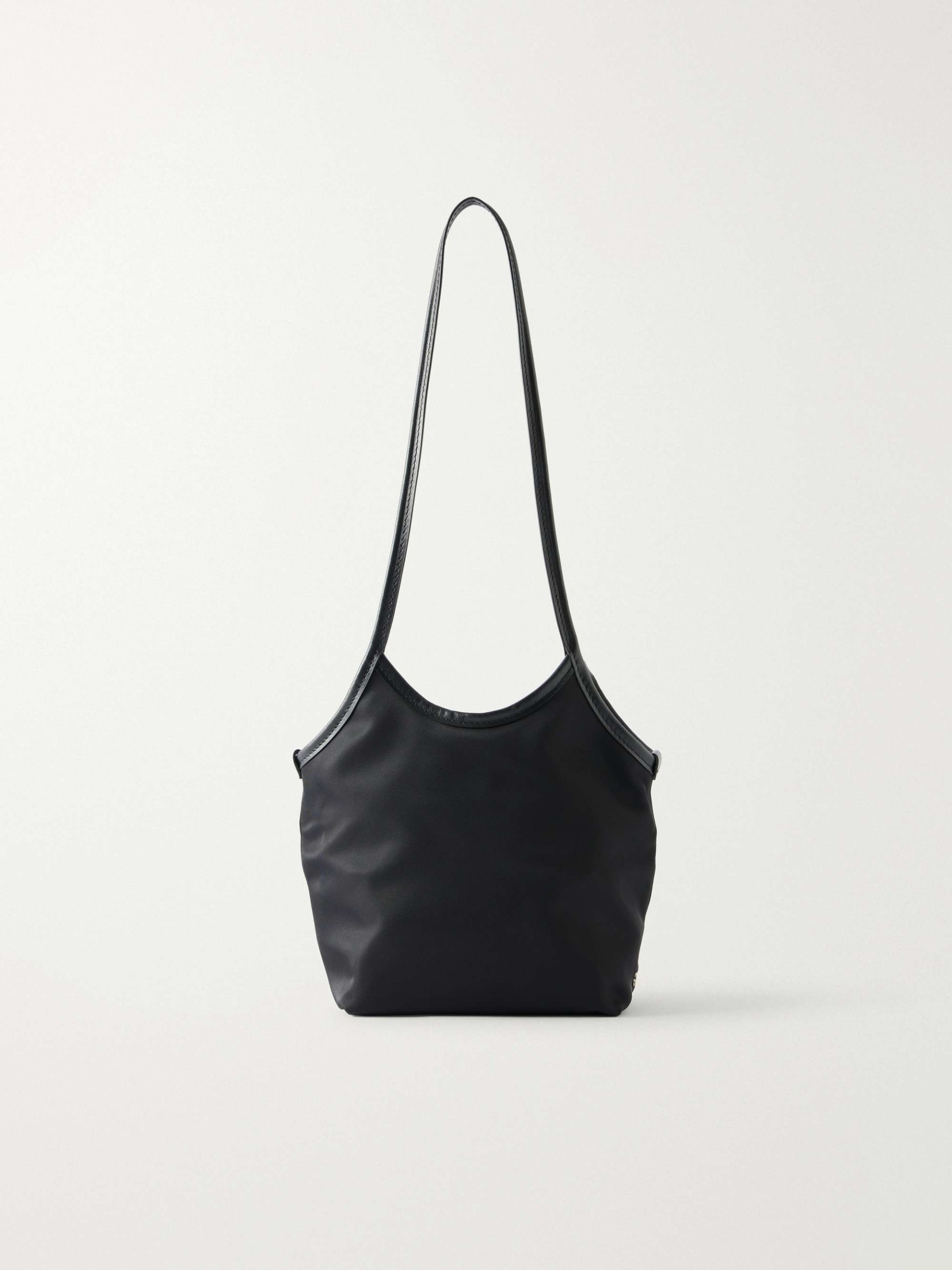Cami Small Leather-Trimmed Satin Shoulder Bag