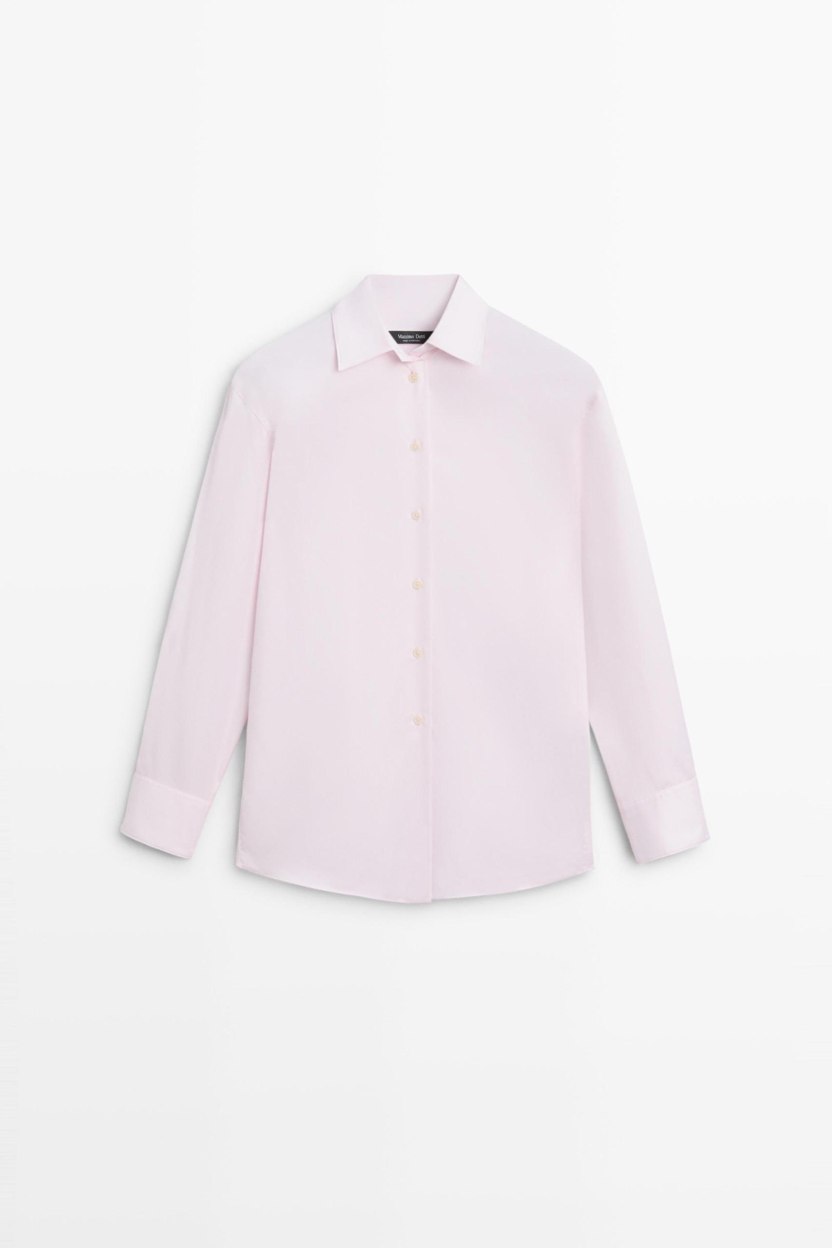 Long 100% Cotton Poplin Shirt