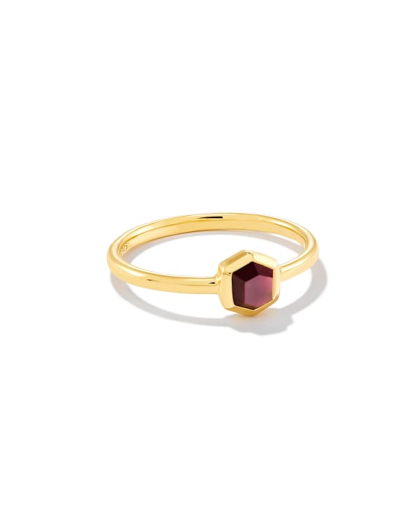 Davie 18k Gold Vermeil July Band Ring