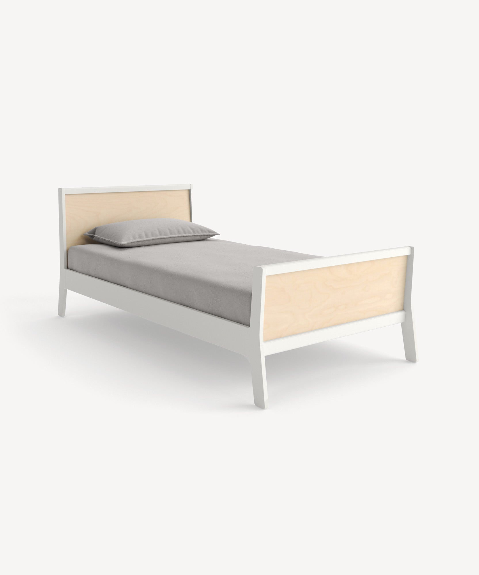 Sparrow Twin Bed - White/birch
