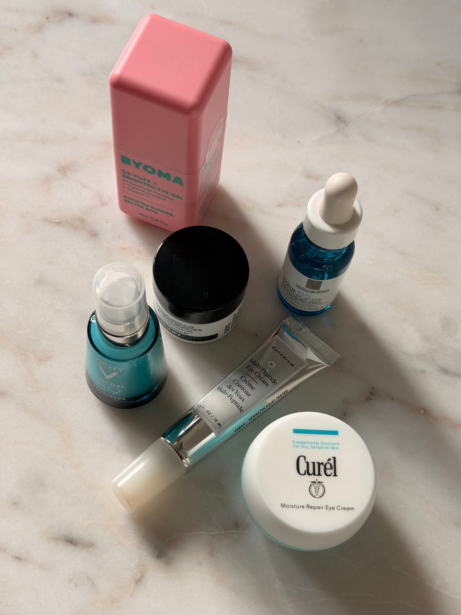 A selection of affordable eye creams