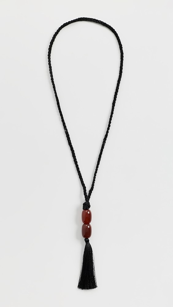 Crisia Rope Necklace - Black