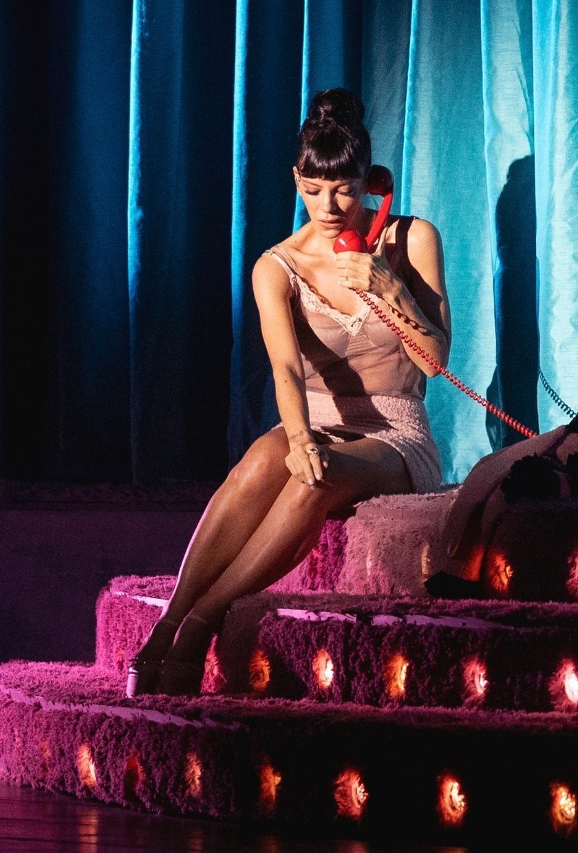 Lily Allen during West End Girl tour