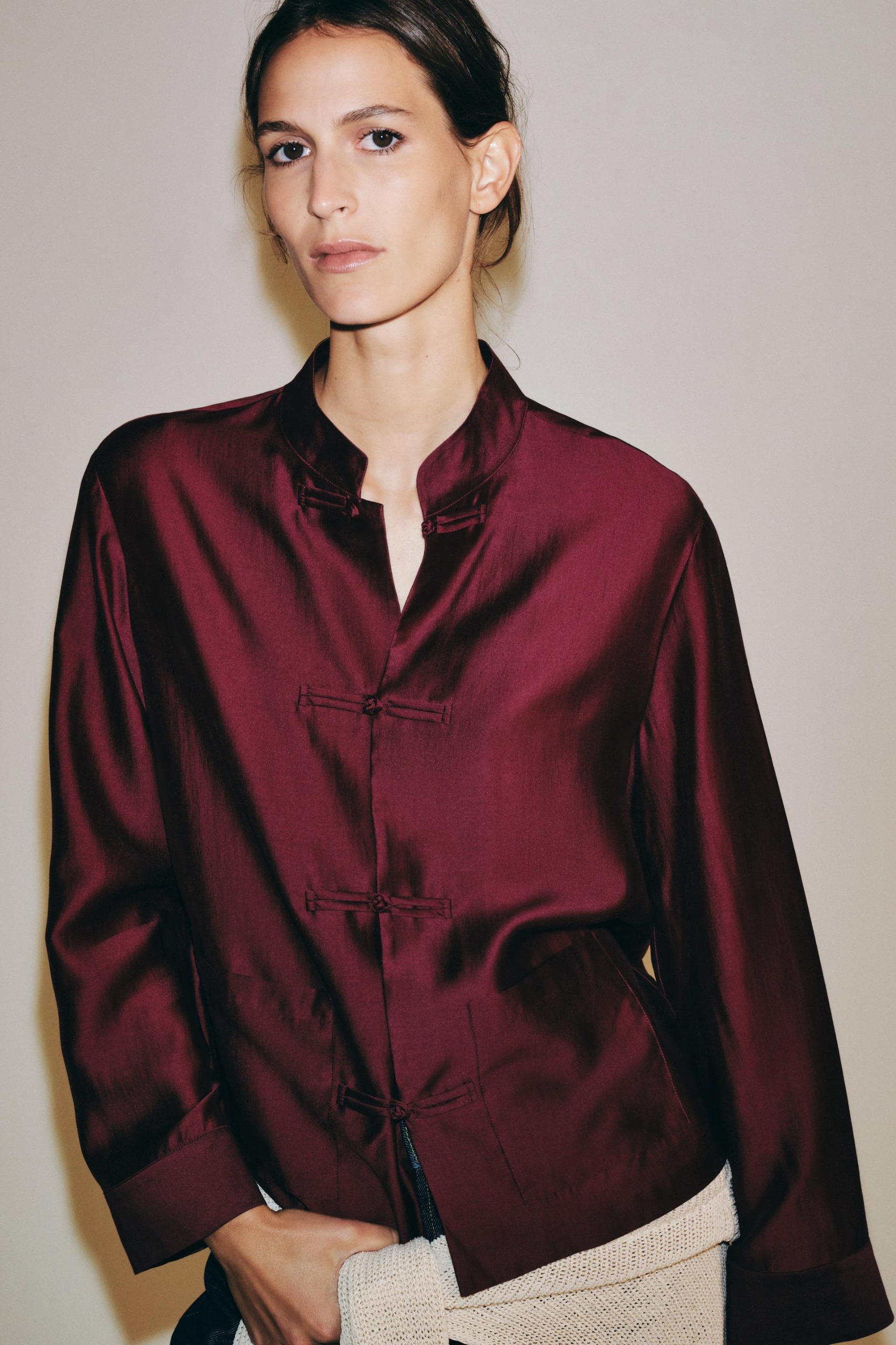 ZARA, ZW Collection Frog Fastening Shirt
