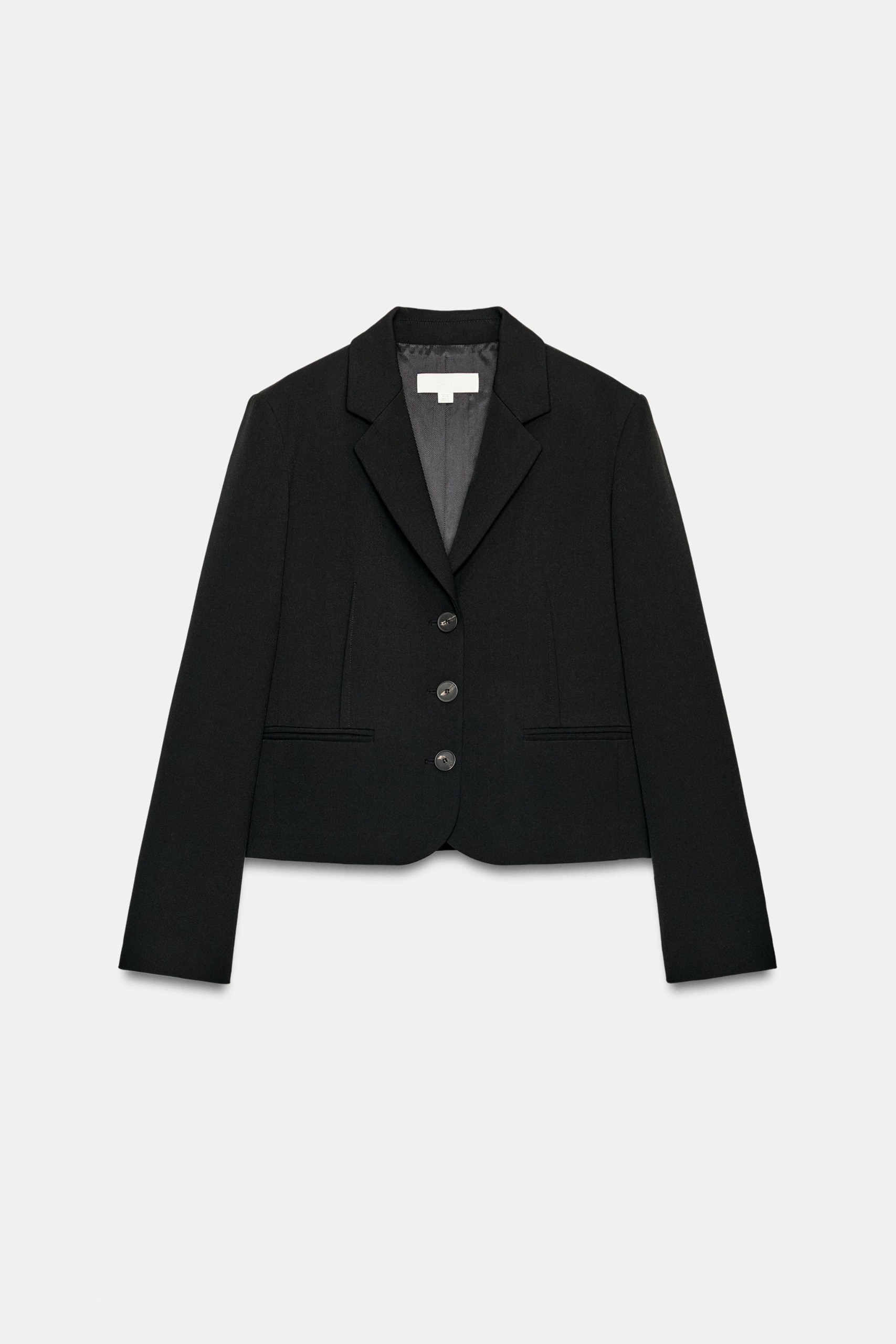 ZARA, Cropped Seamed Blazer
