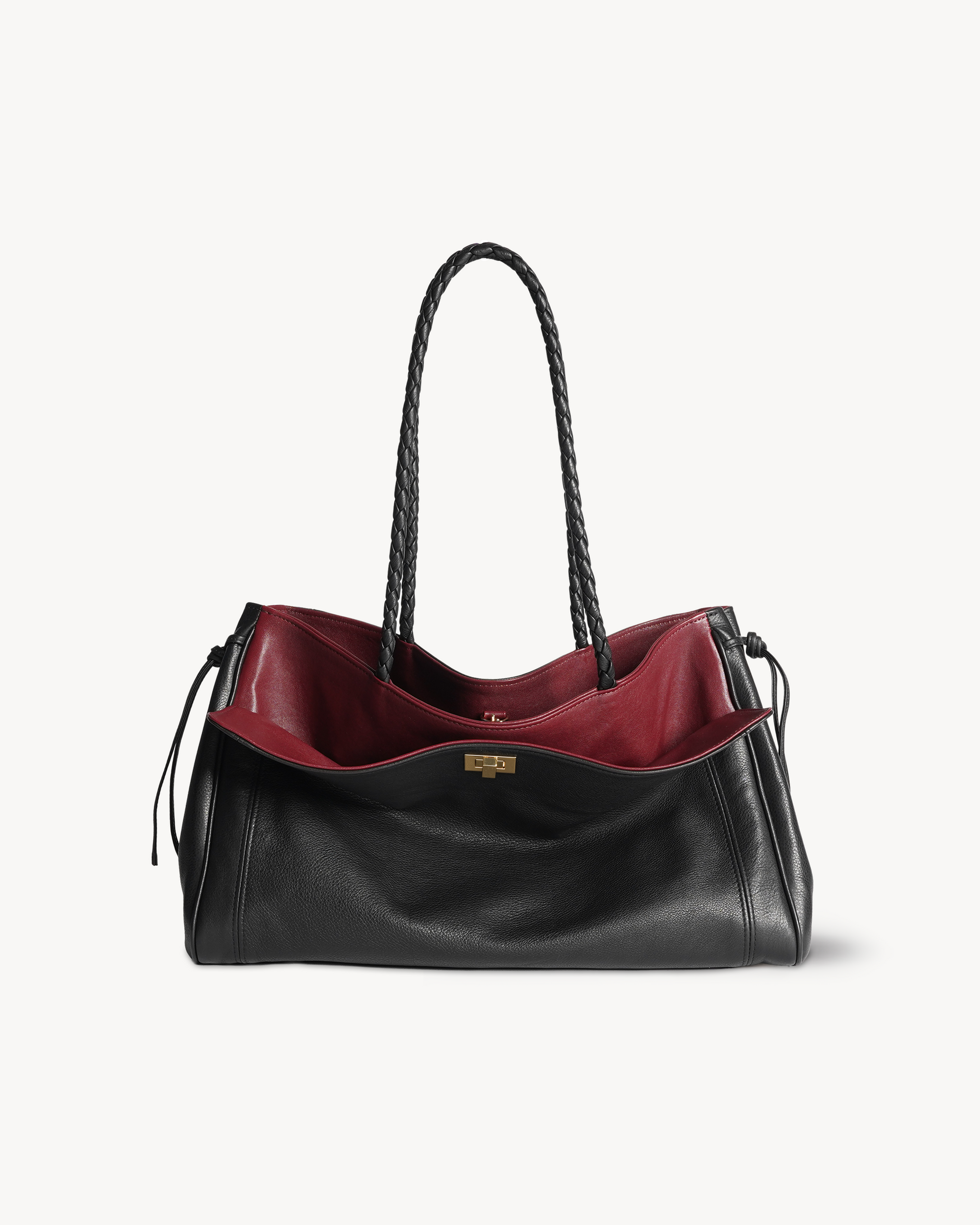 Stabia 42 Bag - Black/fig