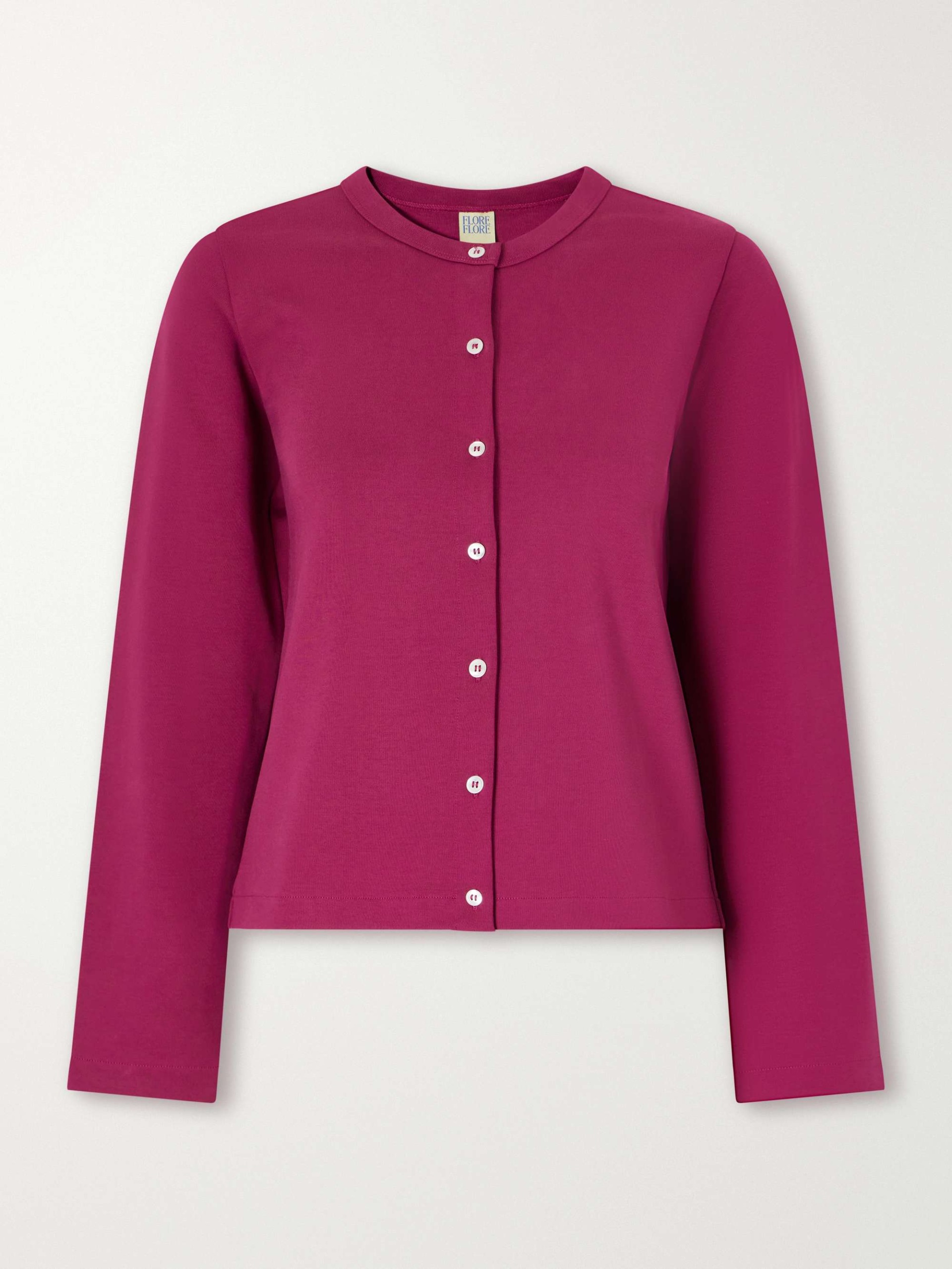 Poppy Organic Cotton-Jersey Cardigan